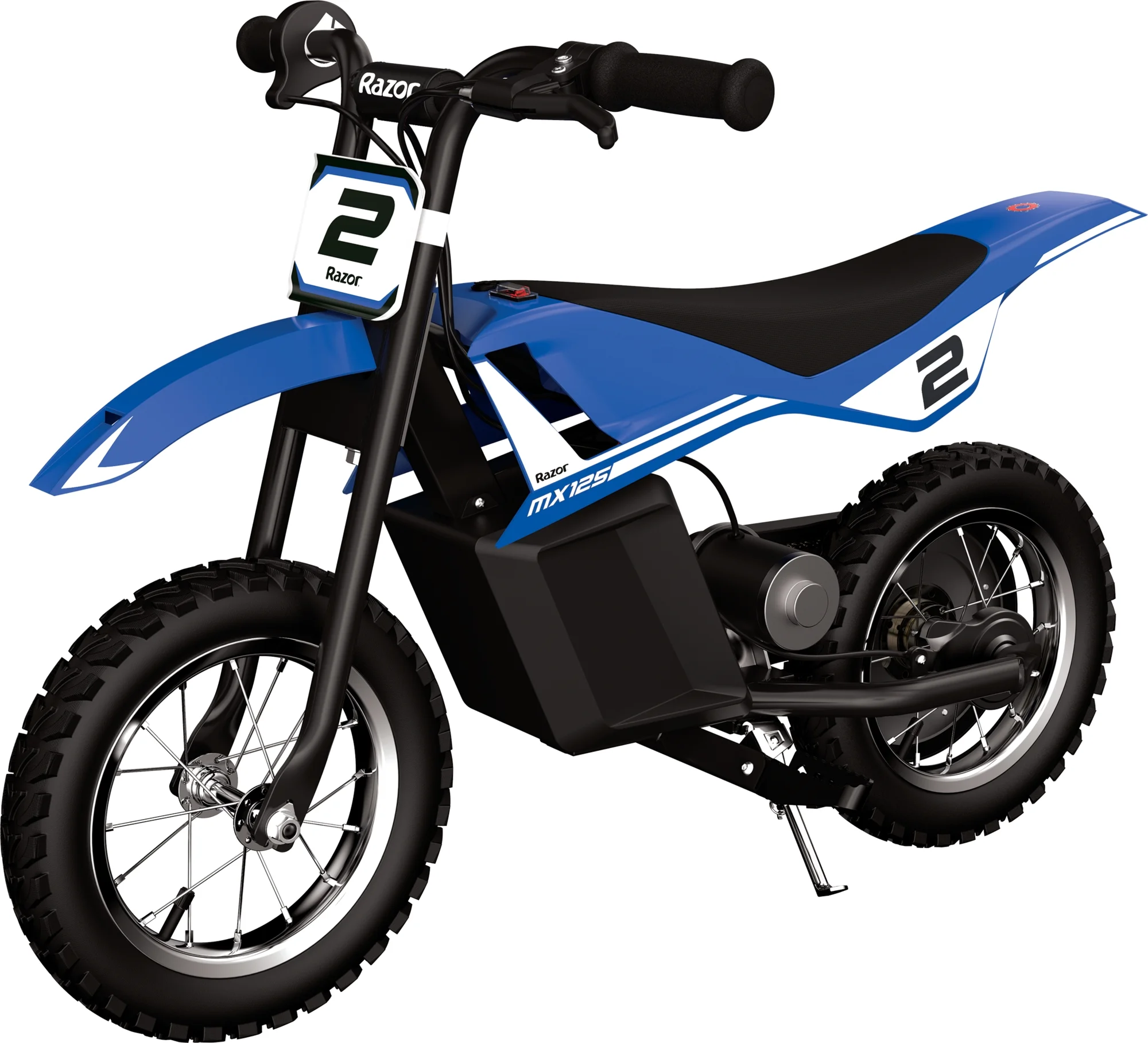 Razor Dirt Rocket MX125 - Blue, 12V Electric-Powered Miniature Dirt Bike, for Child 5+