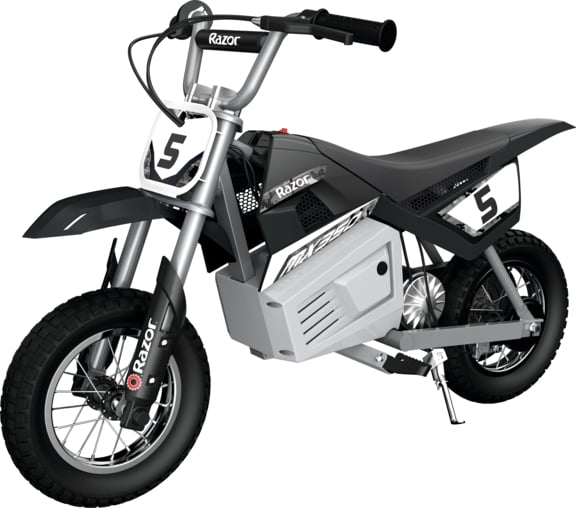Razor Dirt Rocket MX350 - Black, up to 14 mph, 24V Electric-Powered Dirt Bike for Kids 13+