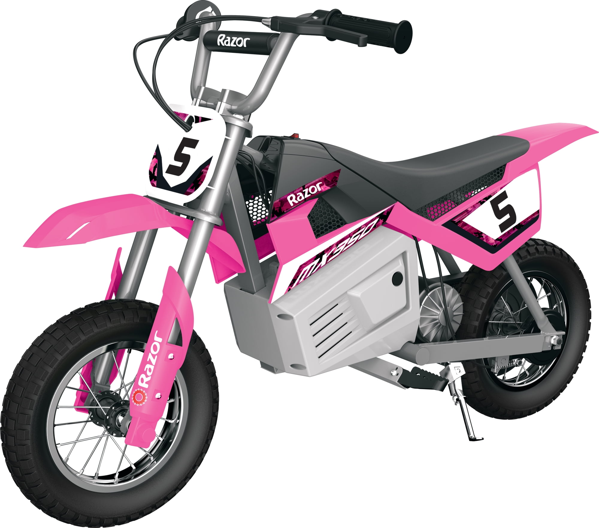 Razor Dirt Rocket MX350 - Pink, up to 14 mph, 24V Electric-Powered Dirt Bike for Kids 13+