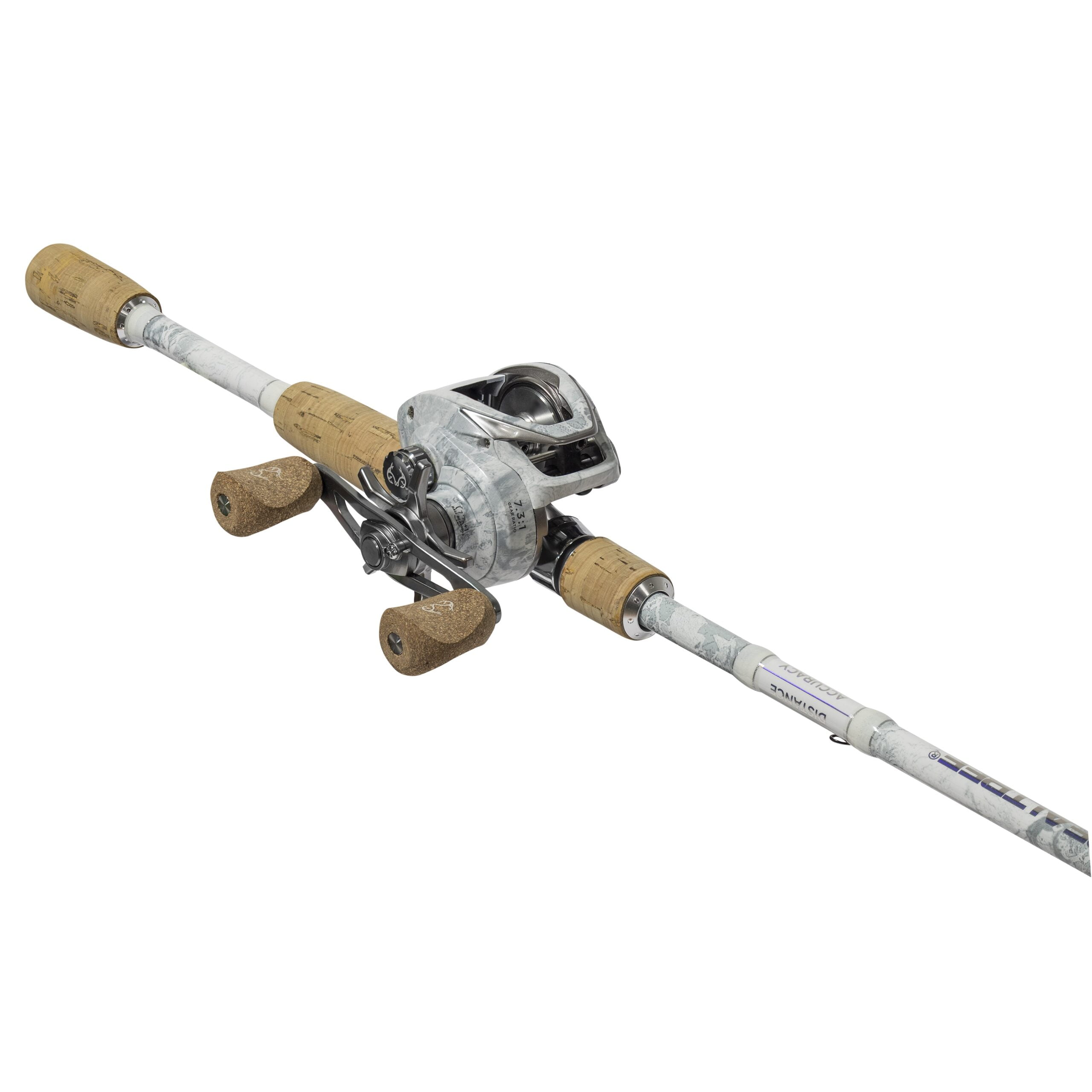 Realtree Baitcast Pro IM7 Graphite 7ft Medium Heavy Baitcasting Fishing Pole and Reel Combo