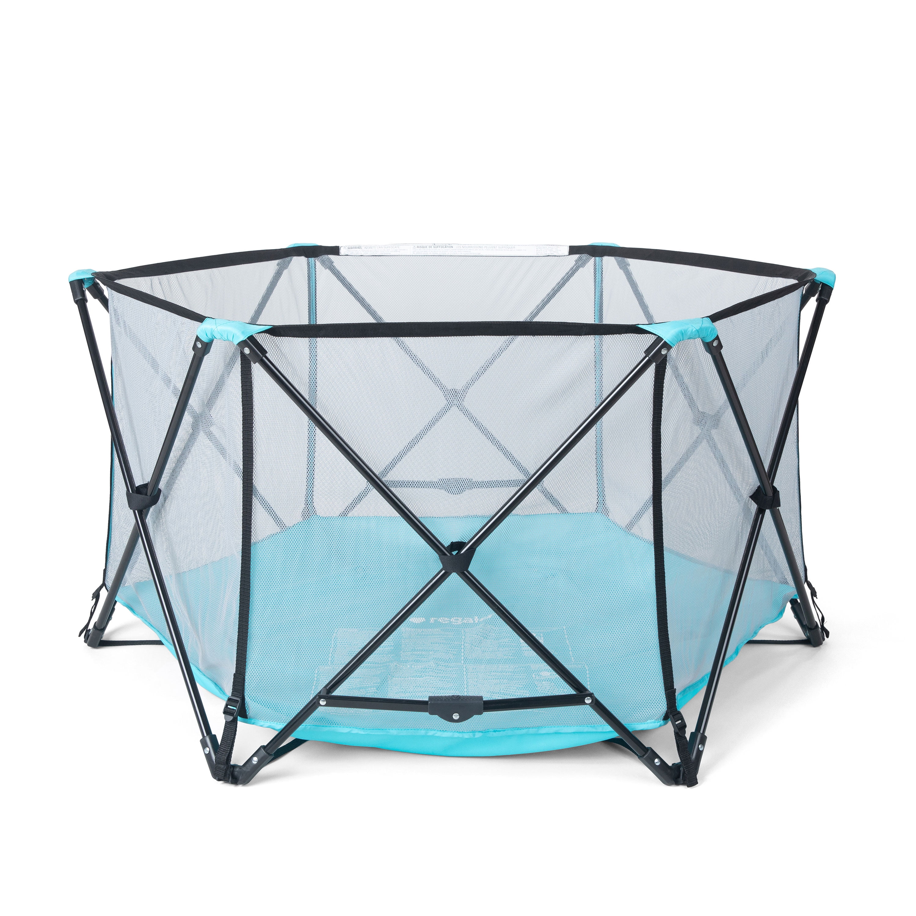 Regalo My Play Aqua Portable Play Yard - Indoor & Outdoor, Unisex, 6-Panel, Washable