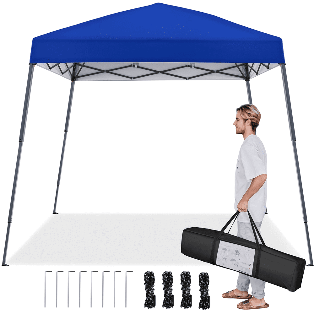 Renwick 10x10ft Pop-Up Tent with Sandbag, Blue
