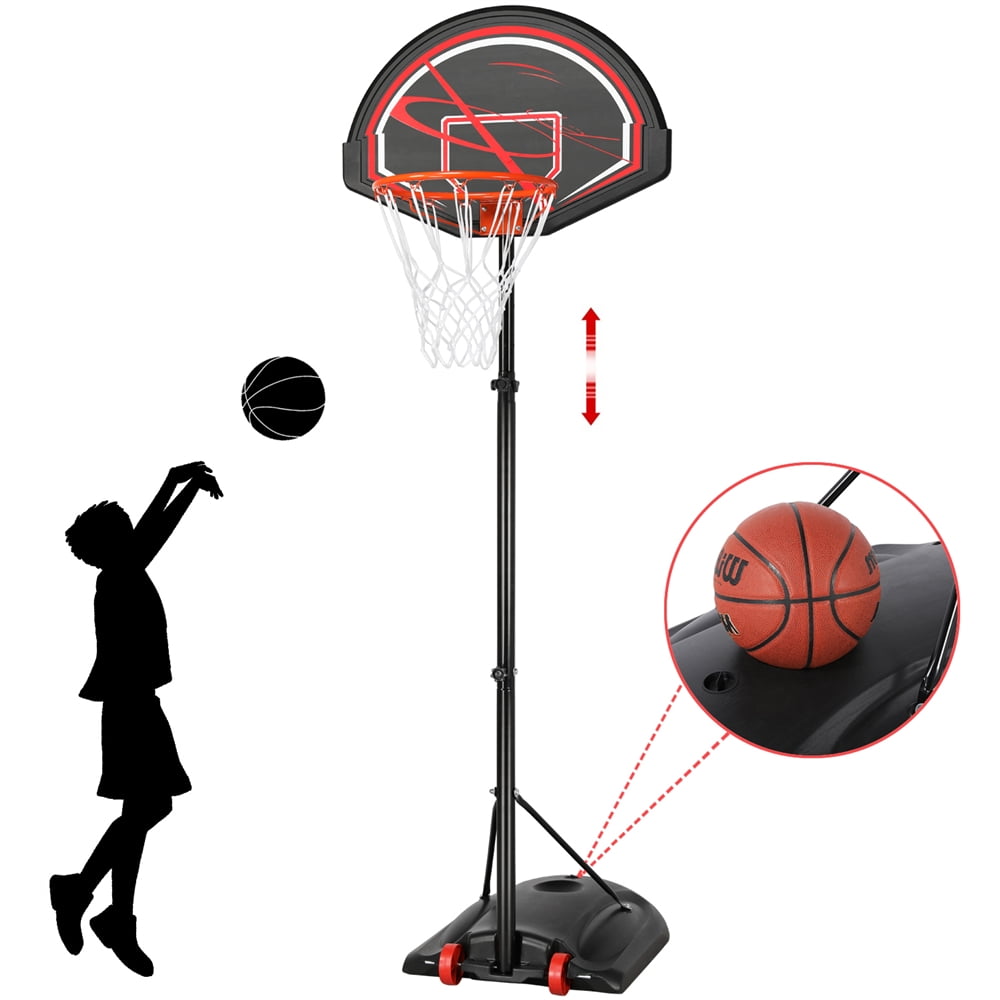 Renwick 67.2 - 90 in Adjustable Height 32 x 20 in Weatherproof Outdoor Portable Basketball System