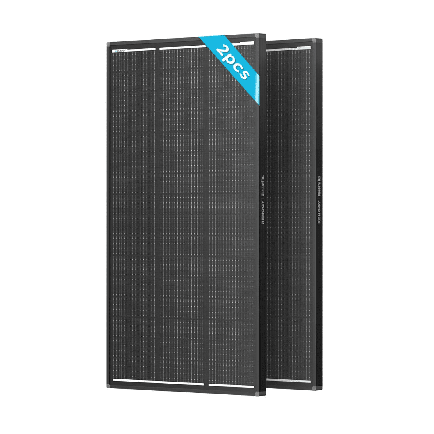Renogy 2Pack 120W 12V Anti-Shading Solar Panel ShadowFlux, 16BB N-Type, 25% High-Efficiency & Anti-Shading, IP67 Waterproof, Lightweight for RV/Pickup/SUV Charging