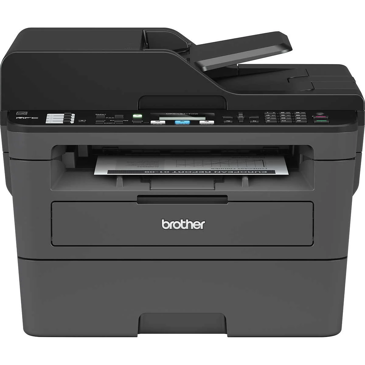 Restored Brother MFC-L2717DW Monochrome All-In-One Laser Printer (Refurbished)