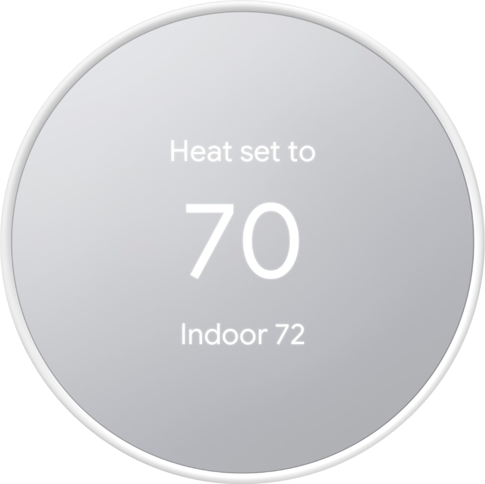 Restored Google Nest Thermostat Smart Thermostat - Snow (Refurbished)