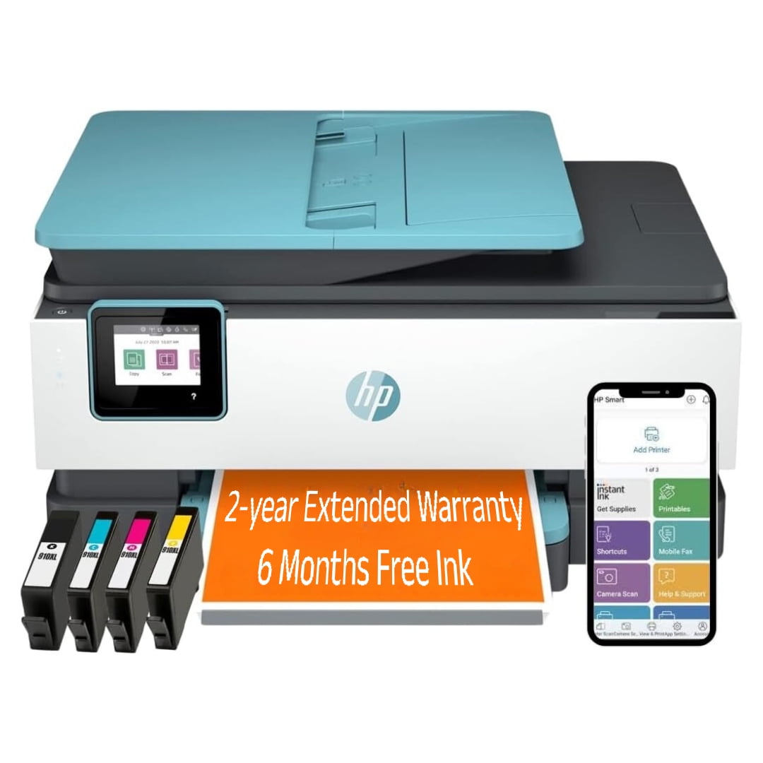 Restored HP OfficeJet Pro 8028e All-in-One Wireless Color Printer HP+ Print Copy Scan Fax (Refurbished)