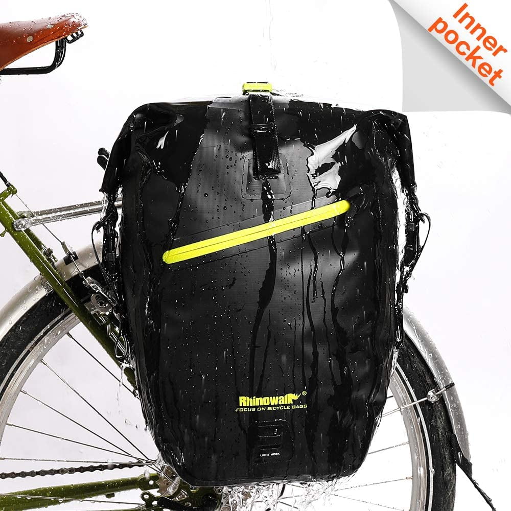 Rhinowalk 1000D Polyester Waterproof Green Bike Pannier Bag