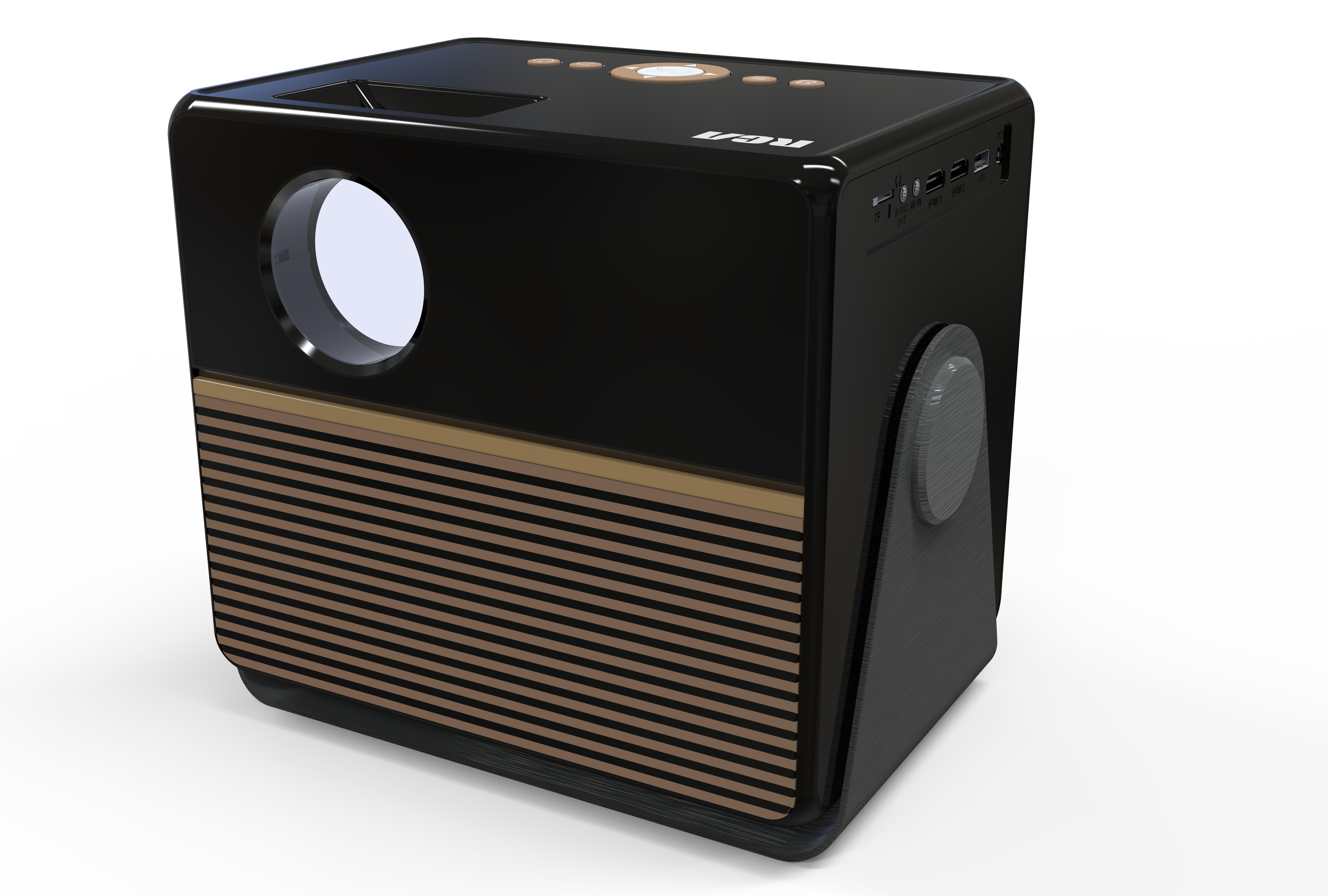 RCA 1080P Full HD Roku Smart Projector with Bluetooth and Multiple Aspect Ratios