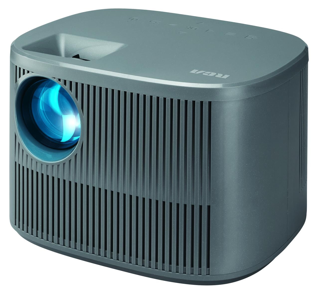 RCA 720P HD Roku Smart Home Theater Projector With Roku Express Streaming, 150 ANSI, RPJ185, Black