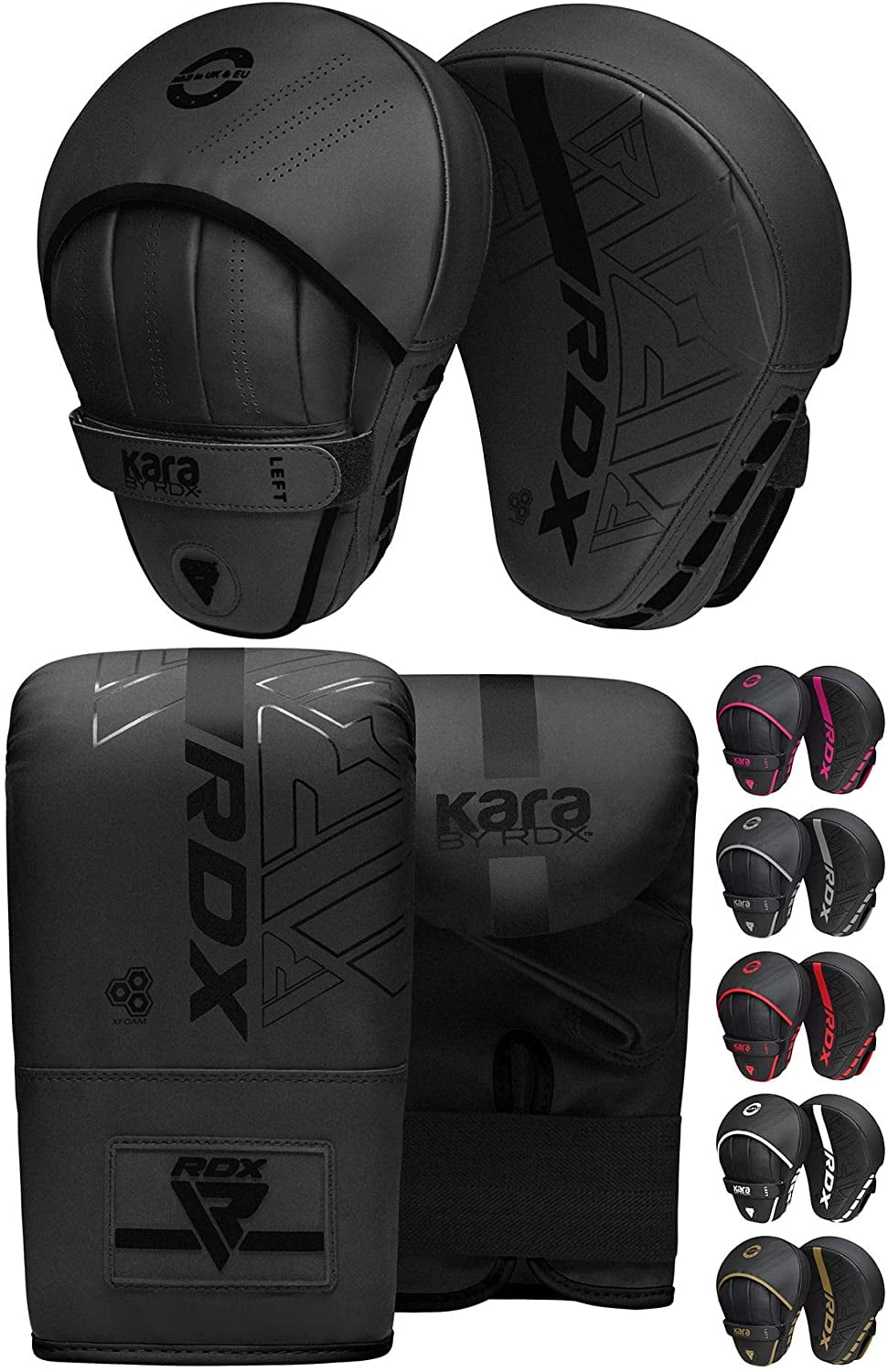 RDX Boxing Strike Pad Set, Black/Red, 2 Piece