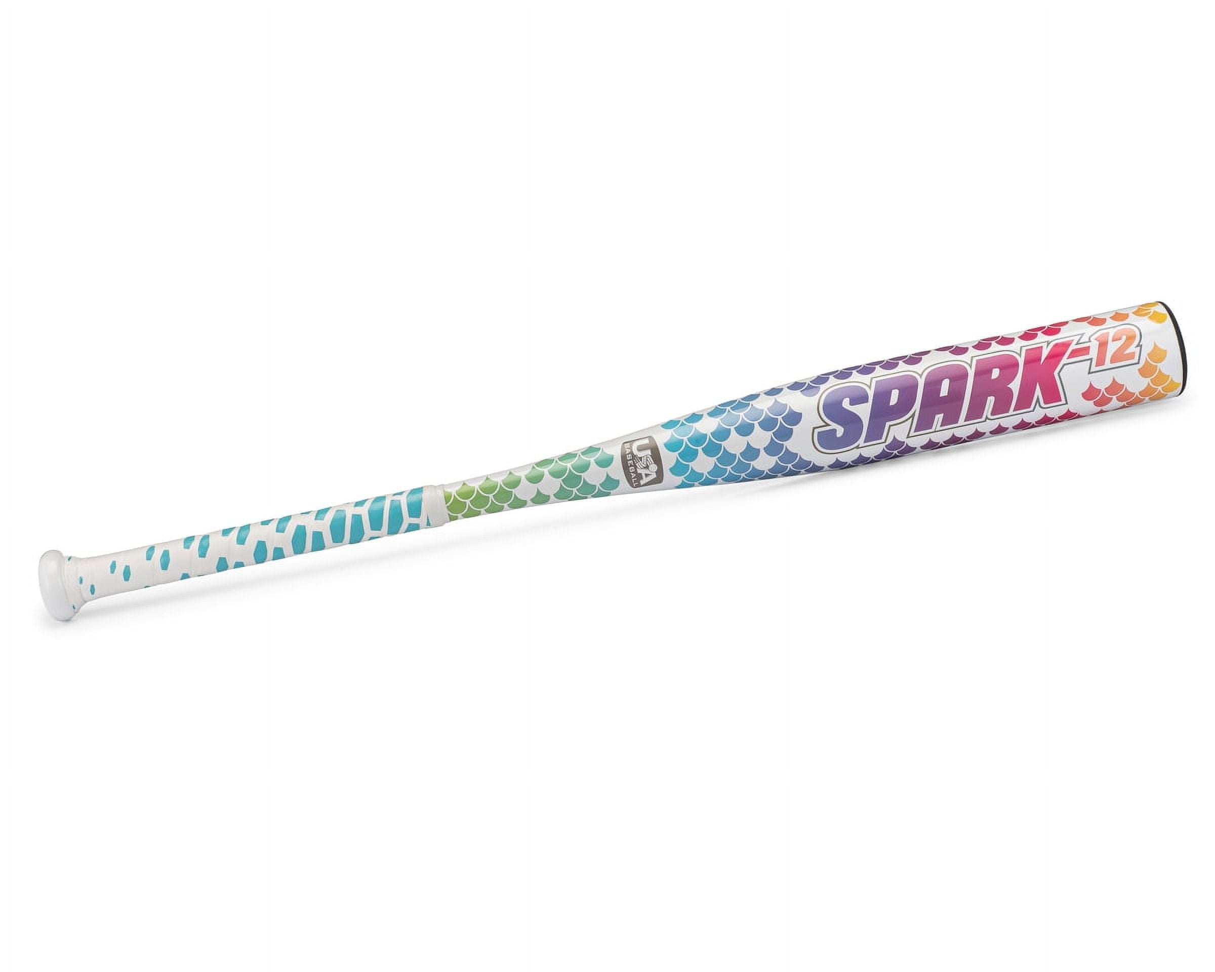 RIP-IT Spark Fast-Pitch Bat - Aqua/Purple/Pink - 25 Inch