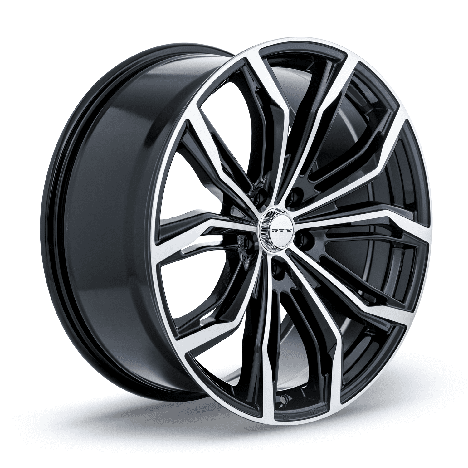 RTX Black Widow 16x7 5x114.3 ET40 CB73.1 Black Machined Wheel