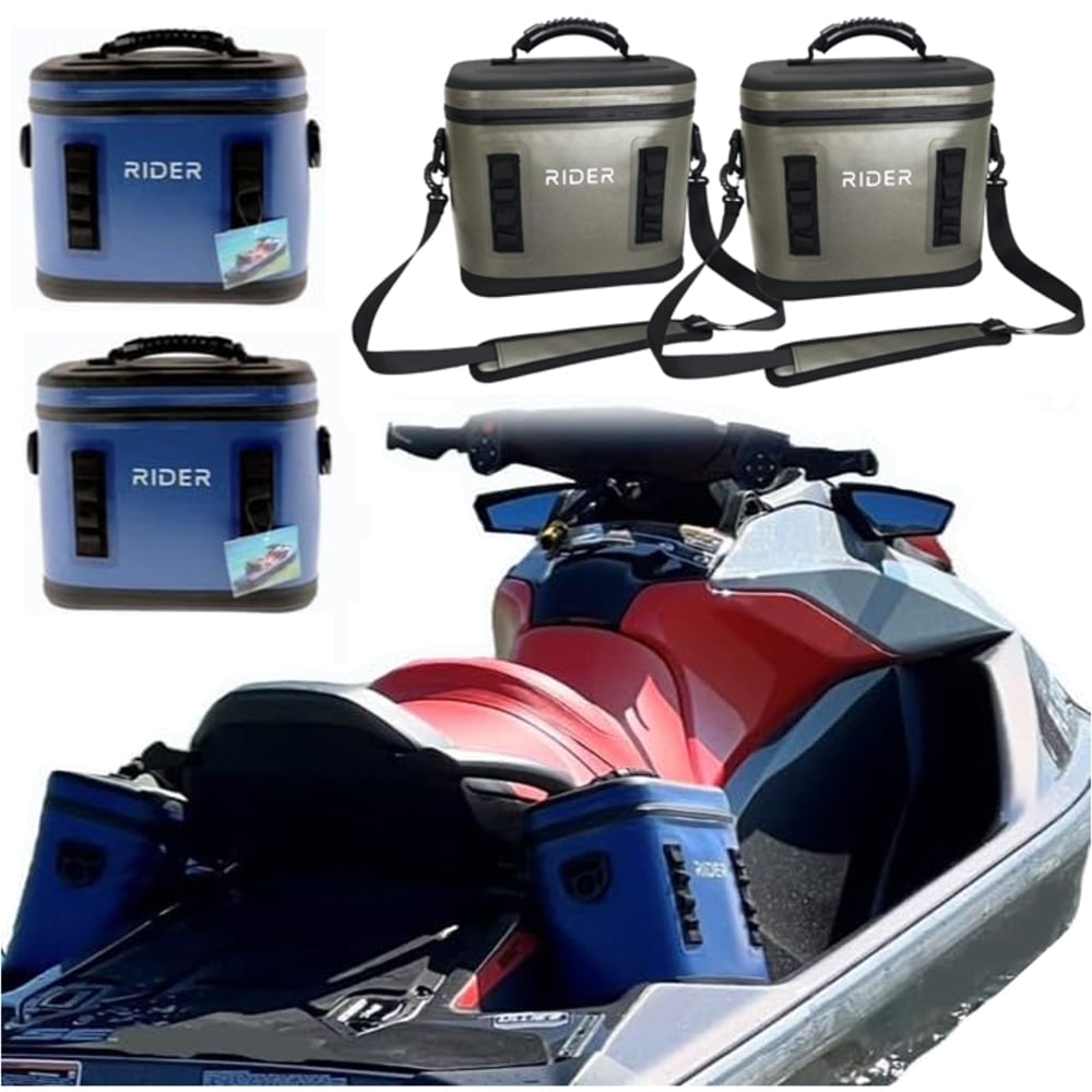 Rider Coolers Universal Cooler Bags for Jet Ski Sea-Doo fits All Personal Watercraft PWC Set of 2