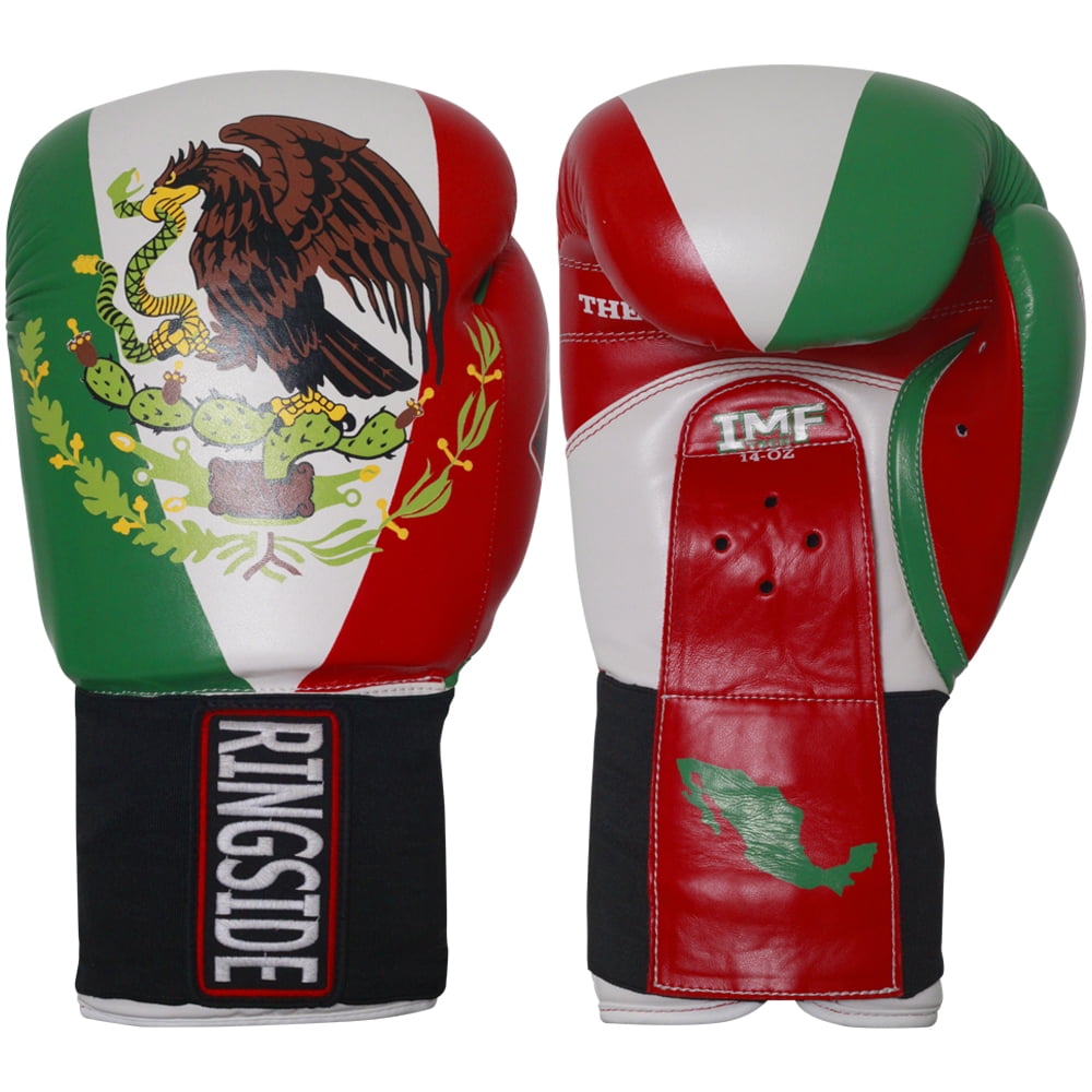 Ringside Limited Edition Mexico IMF Tech Boxing Gloves for Sparring, Multicolor, 16 oz