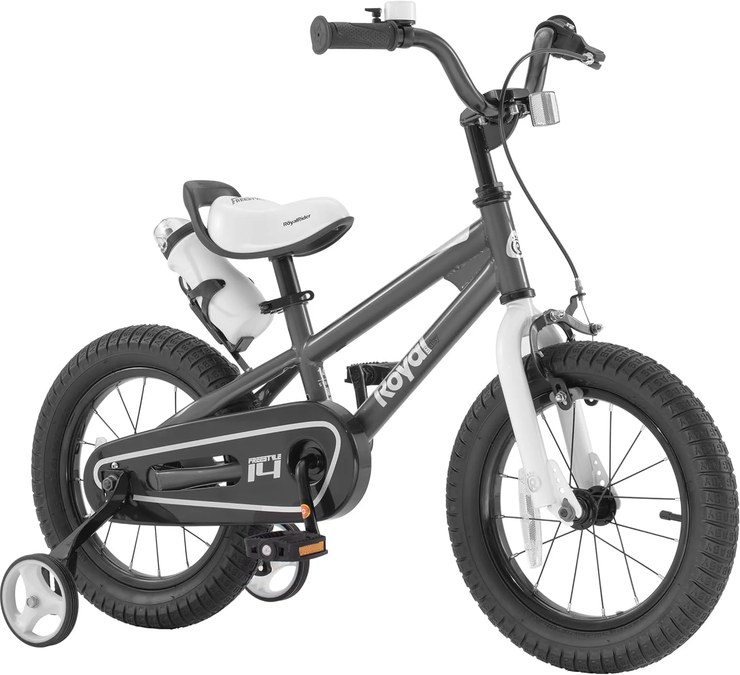 Royalbaby Freestyle 14" Bicycle for Boys and Girls Ages 3-6 Years, Black