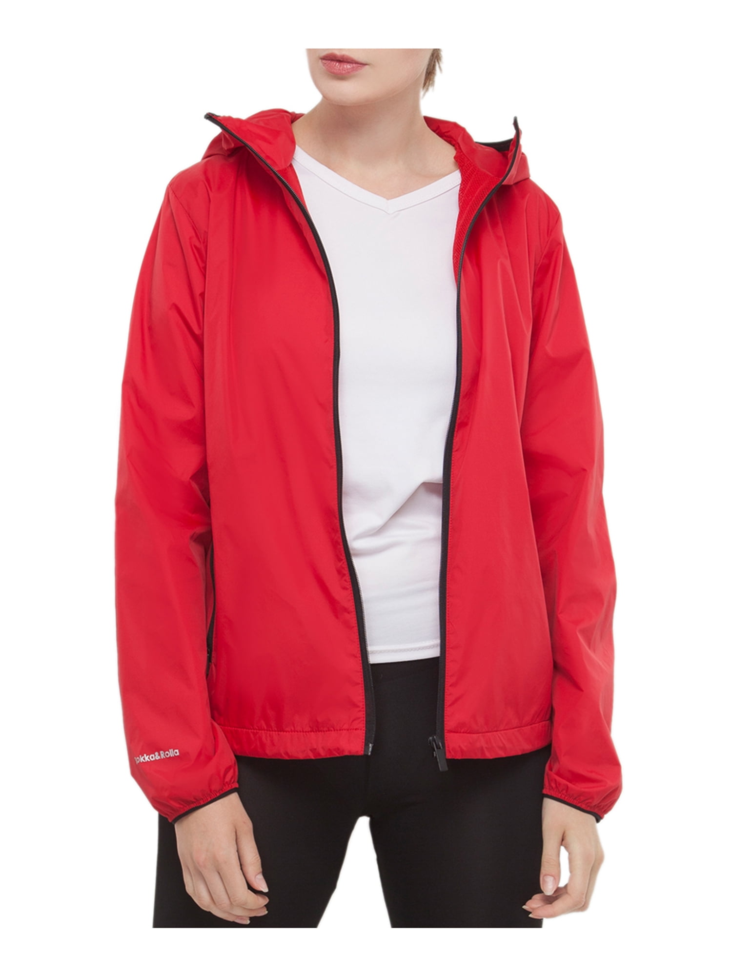 Rokka&Rolla Women's Packable Mesh Rain Jacket Lightweight Windbreaker