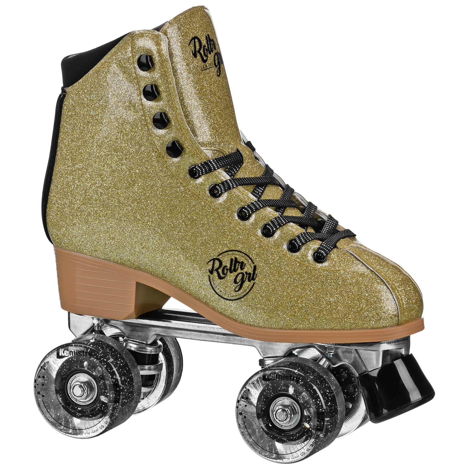 Rollr Grl Astra Glitter Roller Skates Gold/Black size 04