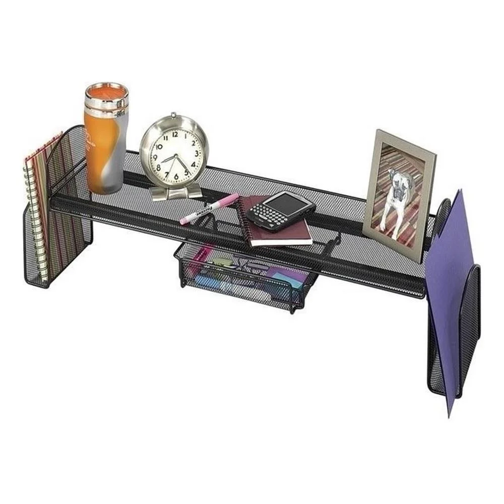 Safco Onyx Mesh Off-Surface Shelf in Black