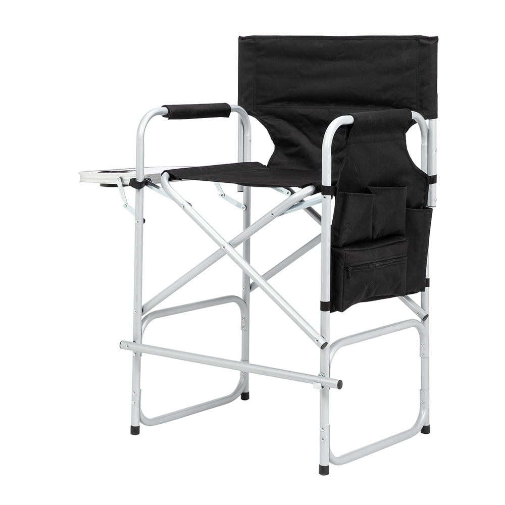 SalonMore Camping Director Chair Oversize Seat with Side Table and Side Pockets