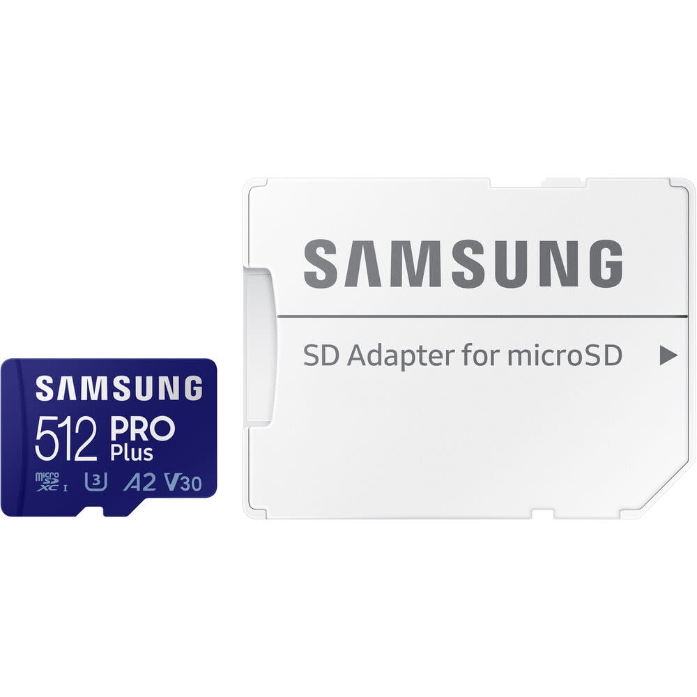 Samsung PRO Plus 512GB Micro SDXC Flash Memory Card with SD Adapter
