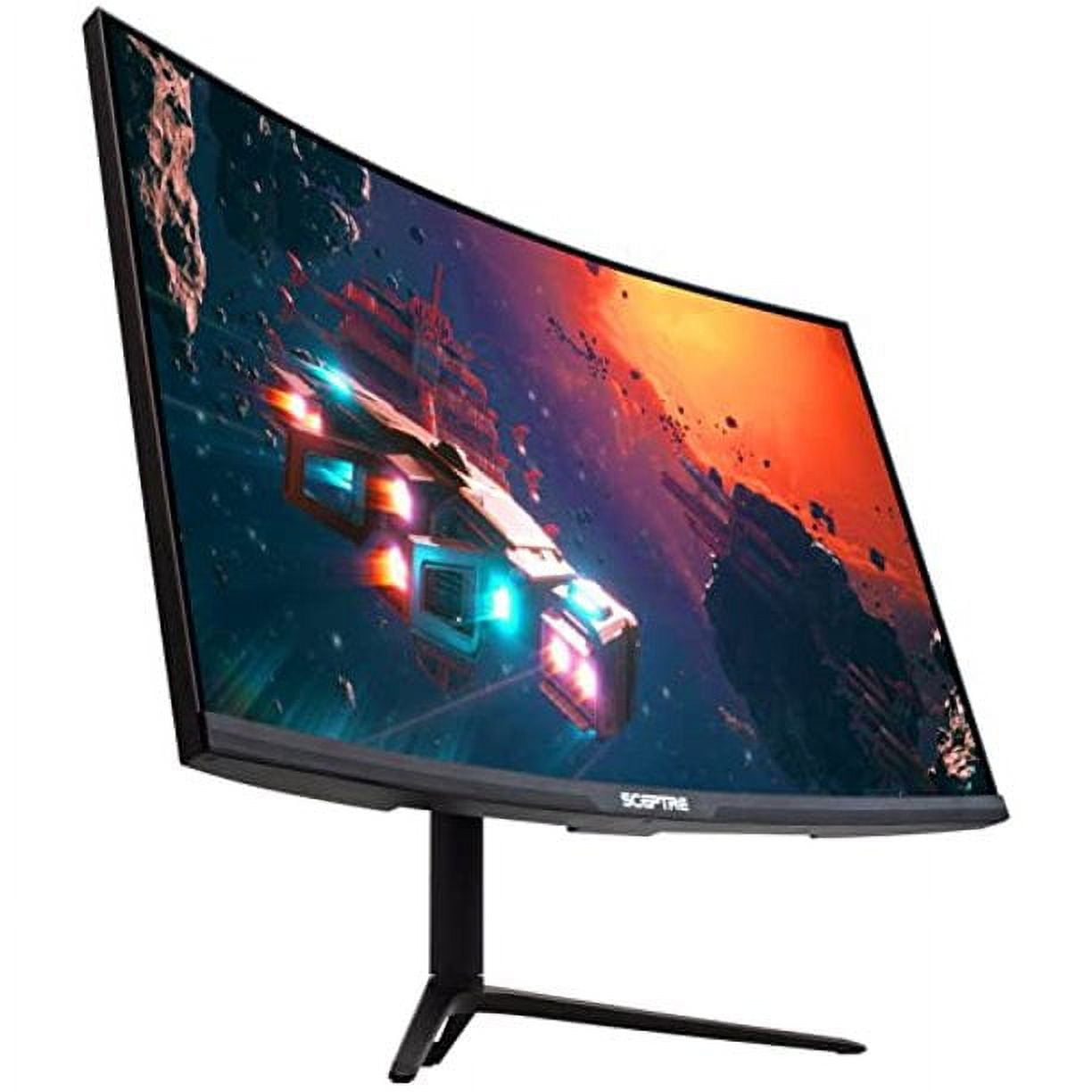 Sceptre C275B-QWD168 27" 2560x1440 VA Curved Computer Monitor, Gunmetal Black