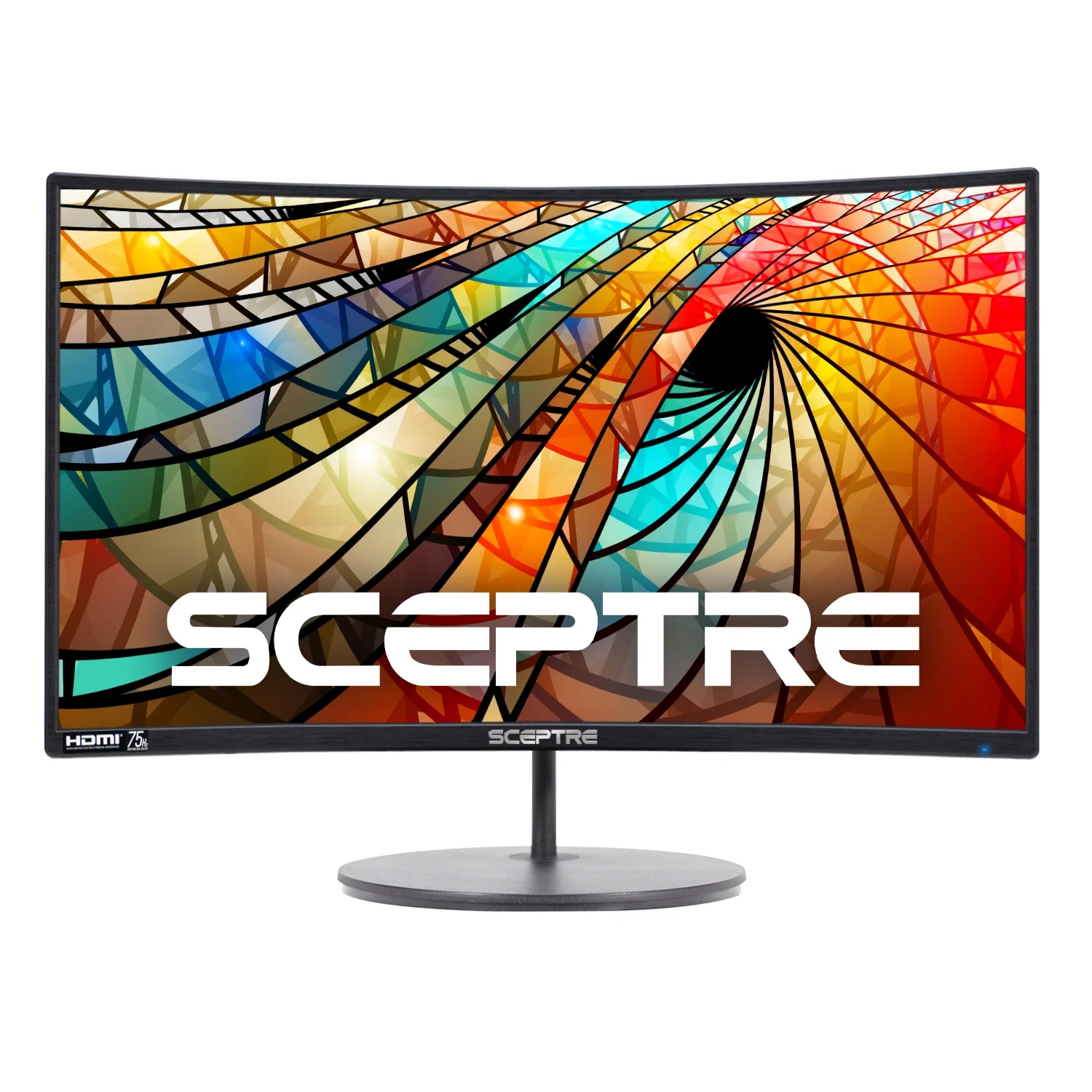 Sceptre 27" Ultra Thin Curved 1080P HDMI DisplayPort VGA Speakers 60hz 5ms HD LED - C275W-1920R