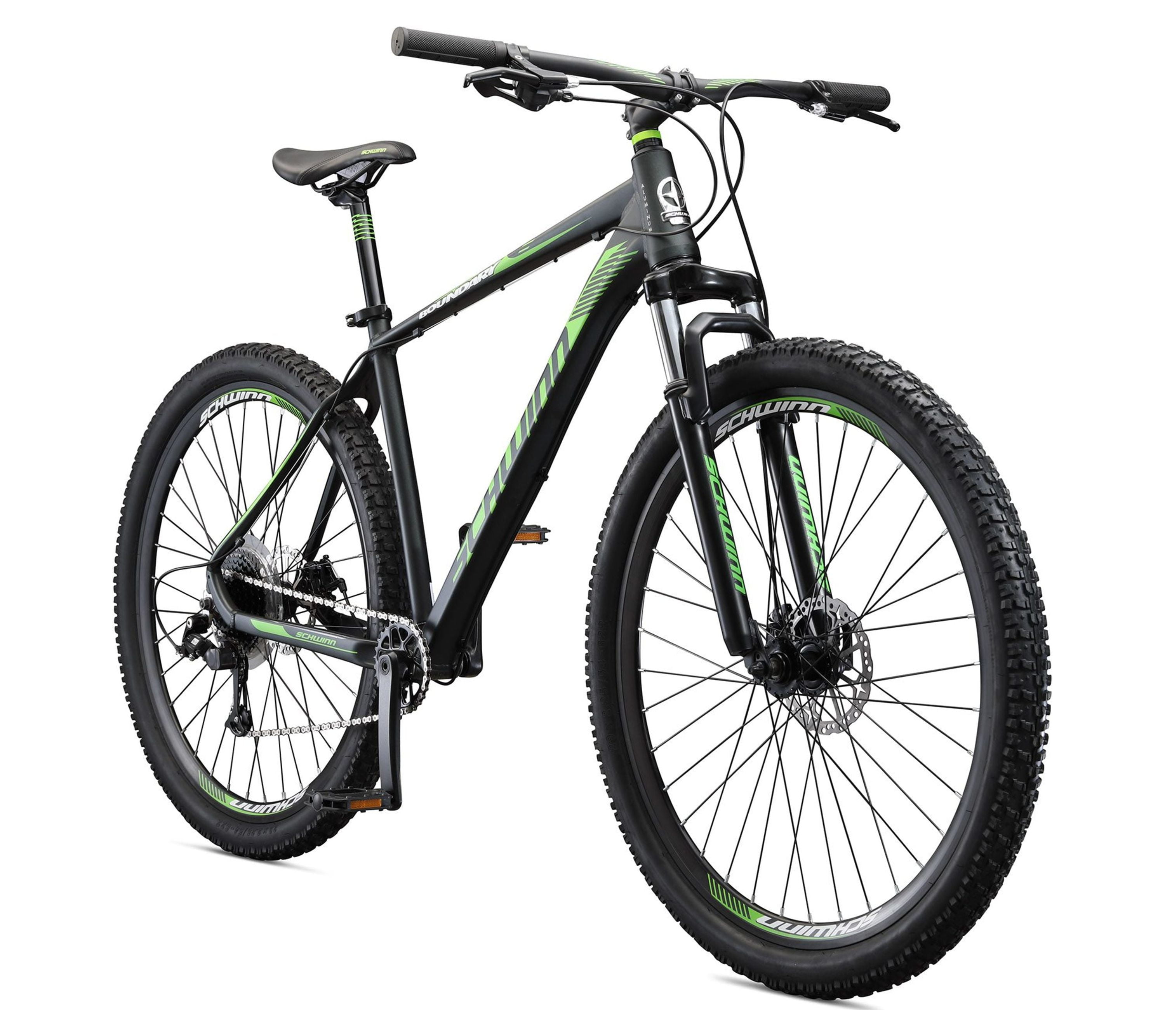 Schwinn Boundary Mountain Bike, 29" Wheels, Black and Green