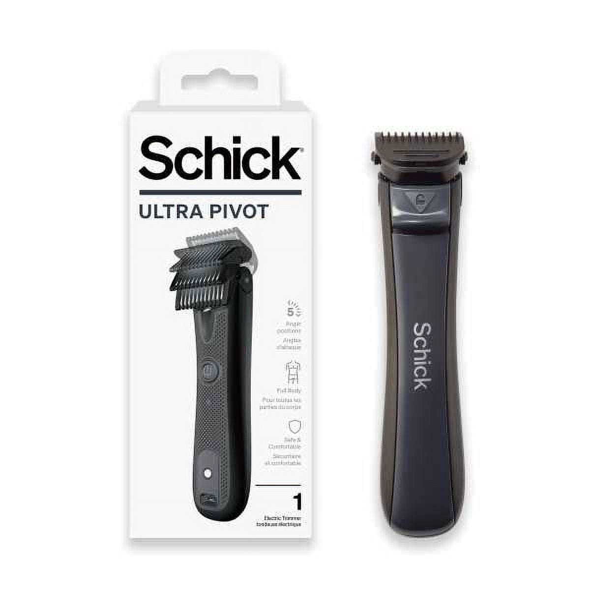 Schick Ultra Pivot Cordless Men's Electric Body Trimmer, 1 CT, Waterproof Men's Electric Body Shaver