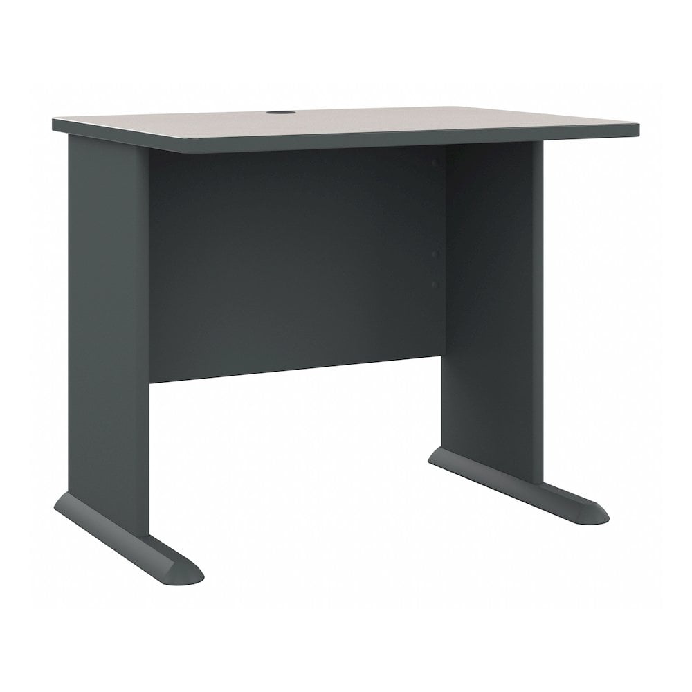 Series A 36W Office Desk in Slate and White Spectrum - Engineered Wood