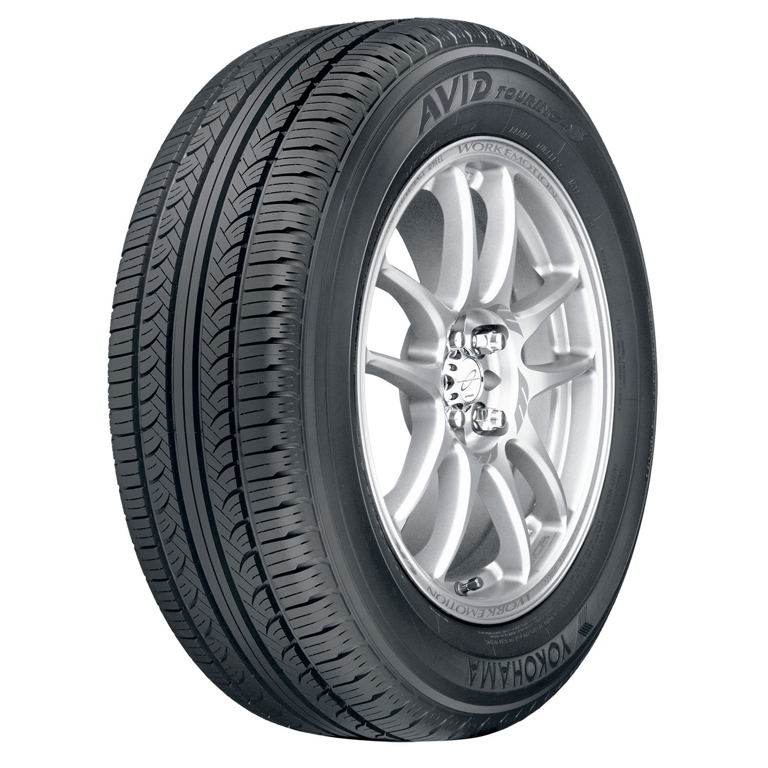 Set of 2 Yokohama Avid Touring-S P195/65R15 89S Tires Fits: 2009-12 Honda Civic Hybrid-L, 2010-11 Toyota Prius Base