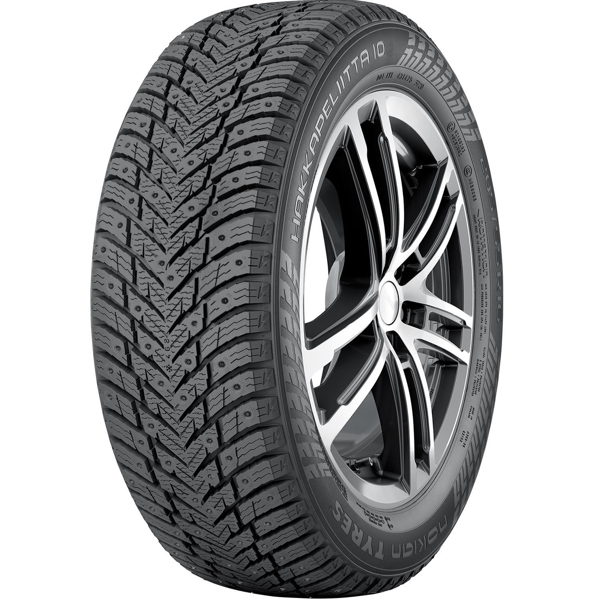 Set of 2 Nokian Hakkapeliitta 10 205/55R16 94T XL Tires
