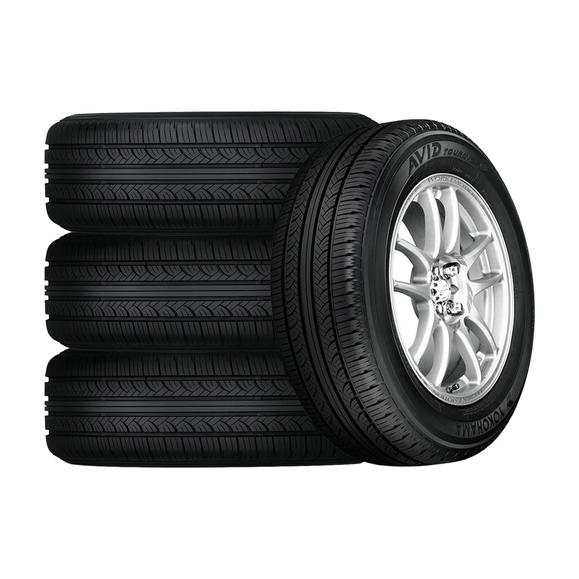 Set of 4 Yokohama Avid Touring-S P225/60R16 97S Tires Fits: 2013 Chevrolet Impala LS, 2004-05 Buick LeSabre Custom