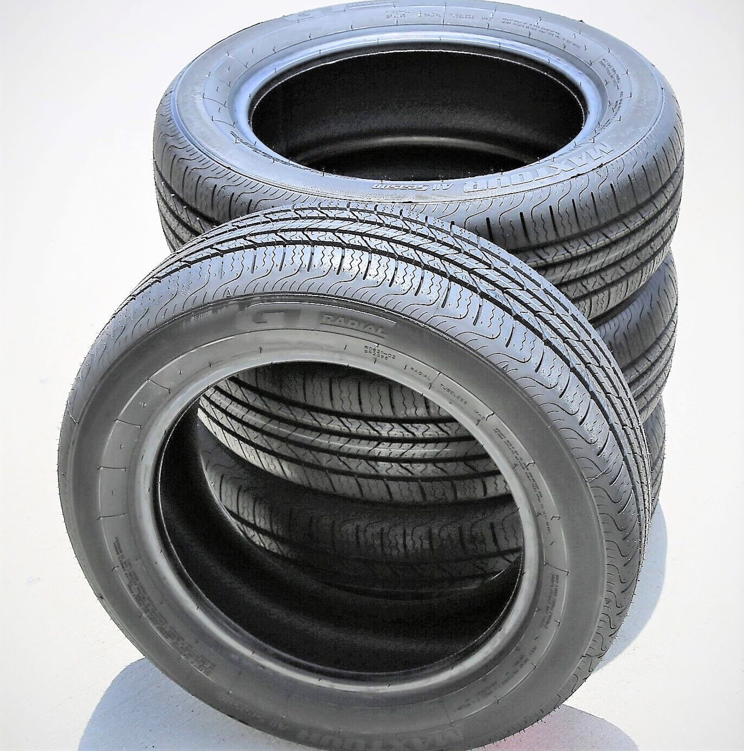 Set of 4 (FOUR) GT Radial Maxtour All Season 195/65R15 91T A/S Tires Fits: 2009-12 Honda Civic Hybrid-L, 2010-11 Toyota Prius Base