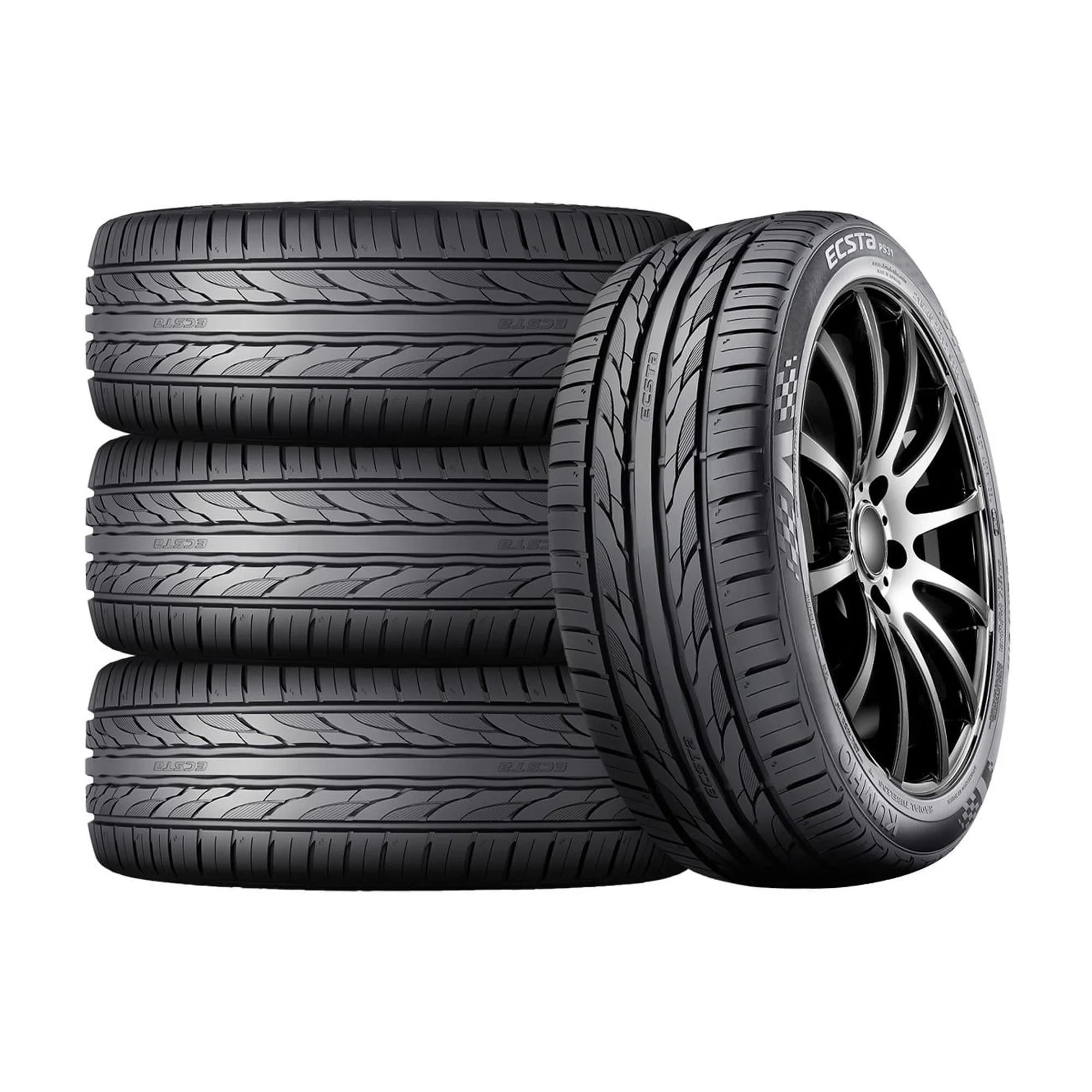 Set of 4 Kumho Ecsta PS31 225/40ZR18 92W XL Tires Fits: 2014-15 Honda Civic Si, 2013 Toyota Corolla LE