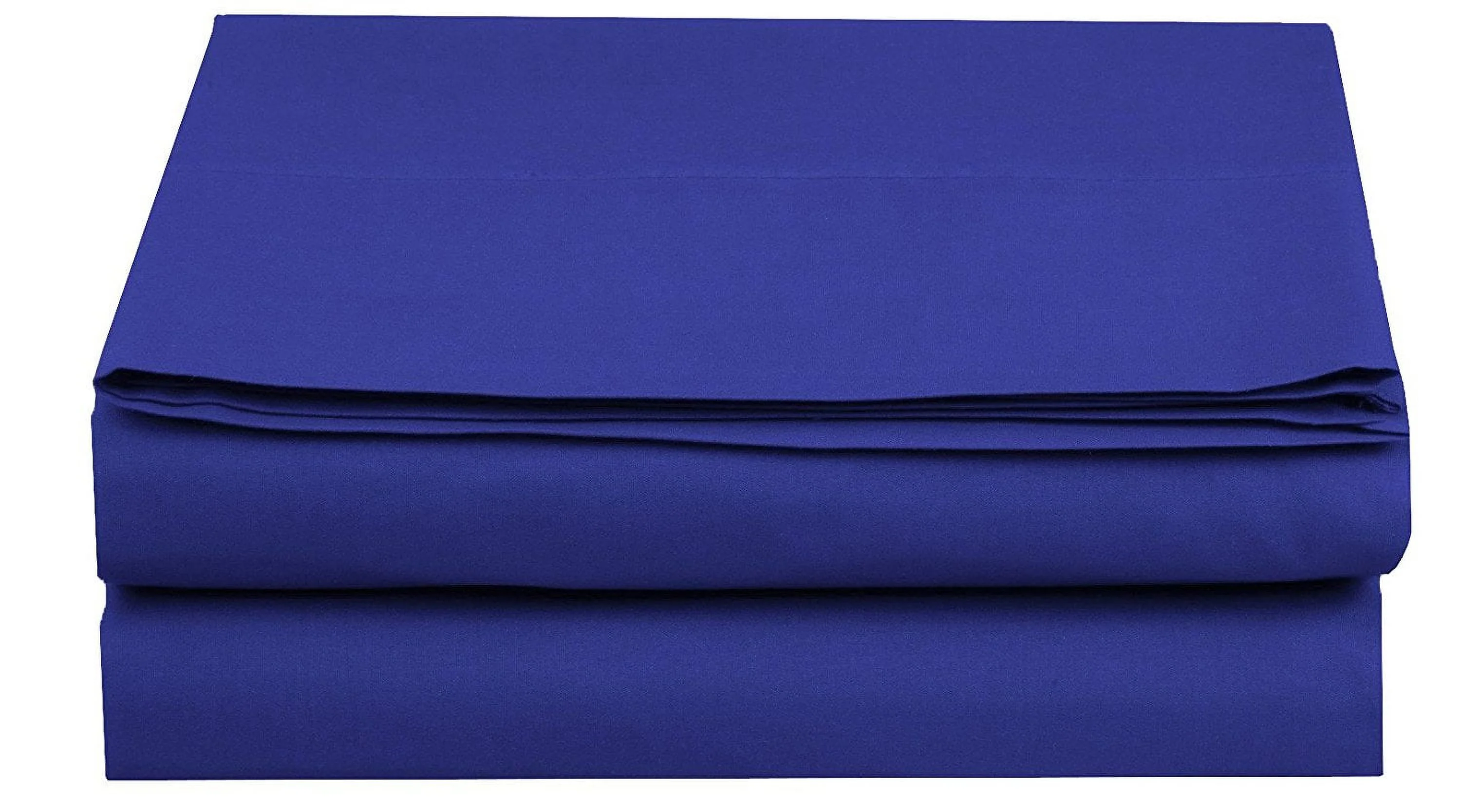 Set of 4 1500 TC Fitted Sheet, Queen Size, Royal Blue