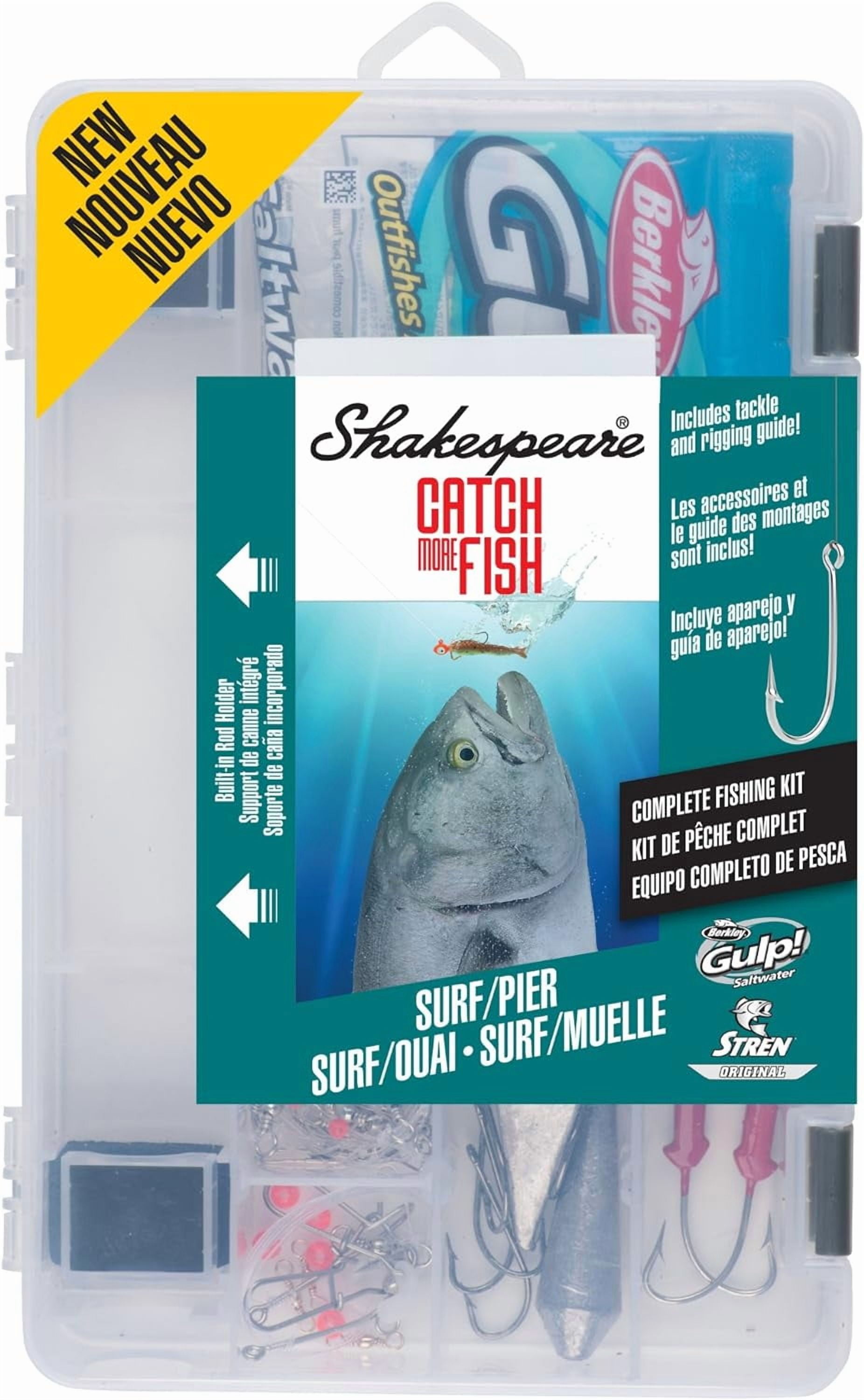 Shakespeare Catch More Fish Surf & Pier Spinning Fishing Combo