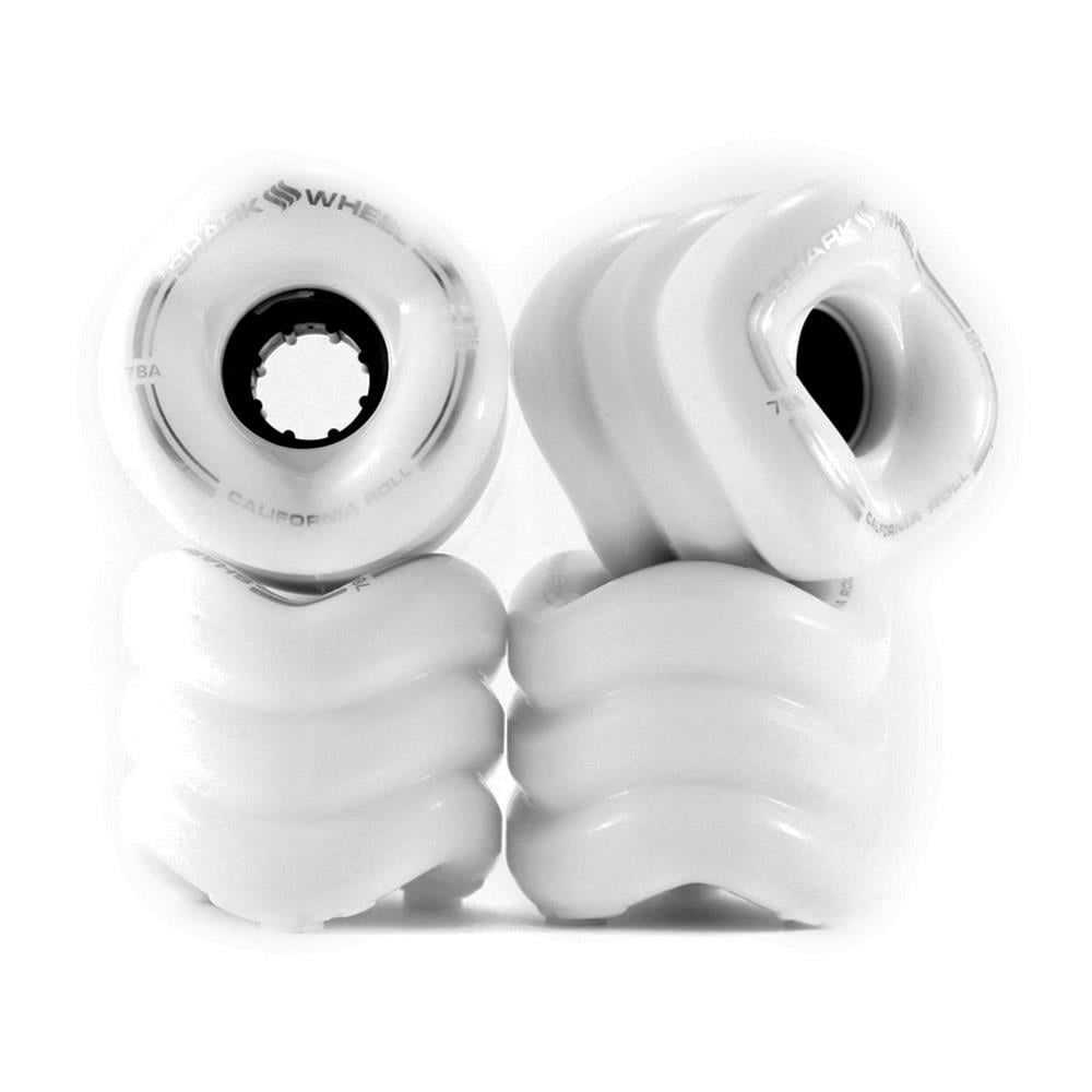 Shark Wheel 60 mm California Roll White Wheels for Skateboard