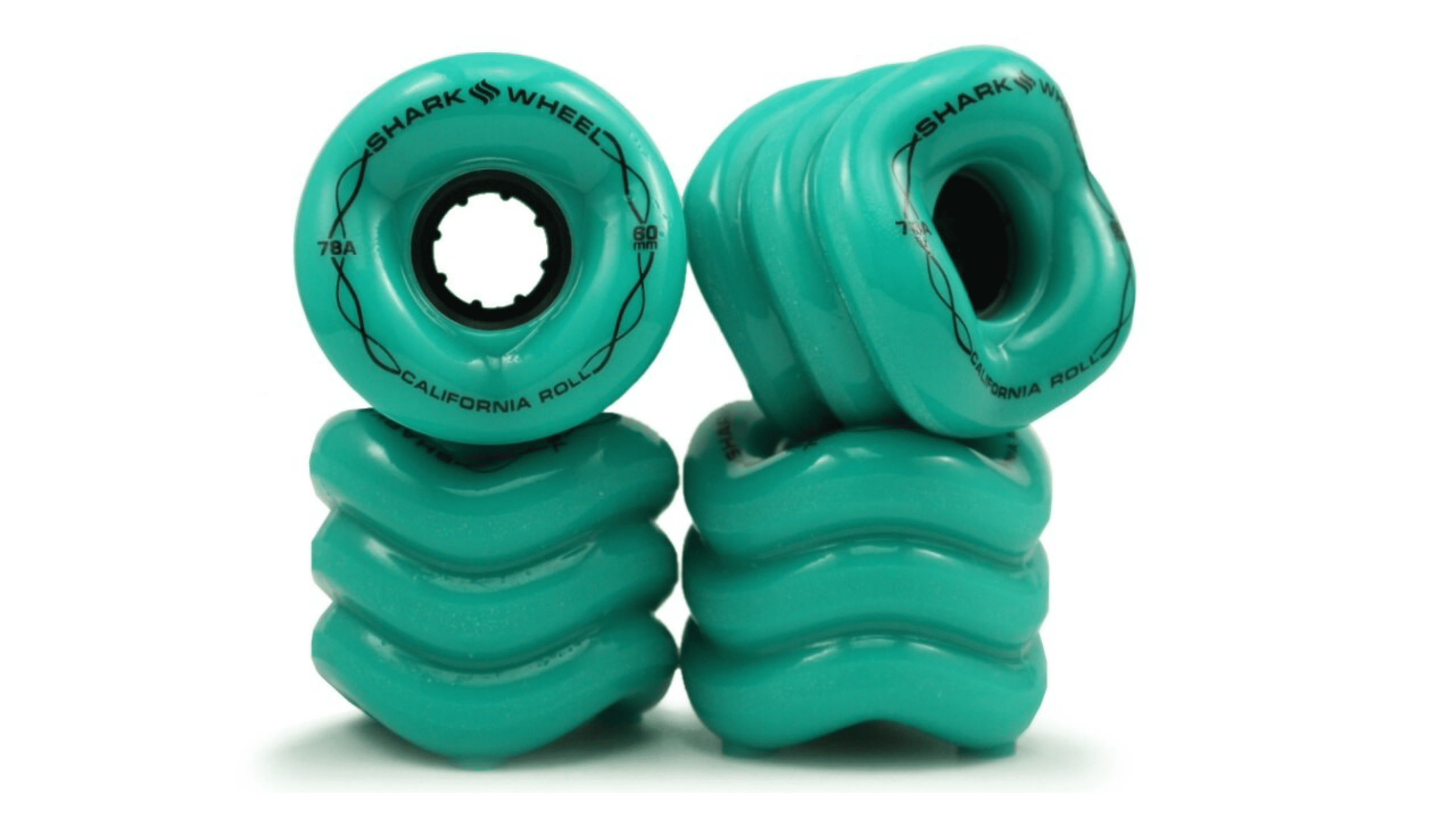 Shark Wheel 60mm, 78a Turquoise California Roll