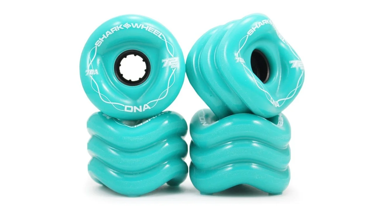Shark Wheel 72 mm DNA Formula Turquoise Wheels for Longboard