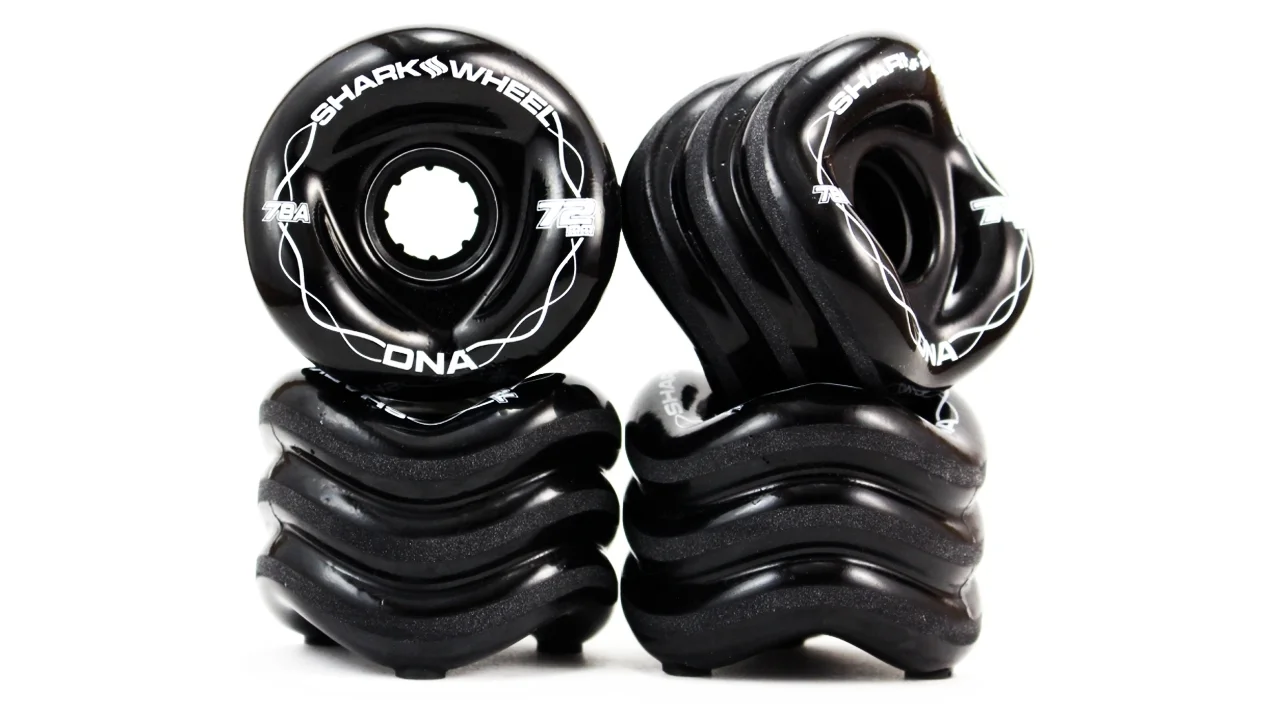 Shark Wheel 72MM DNA Formula- Black Wheels for Longboards
