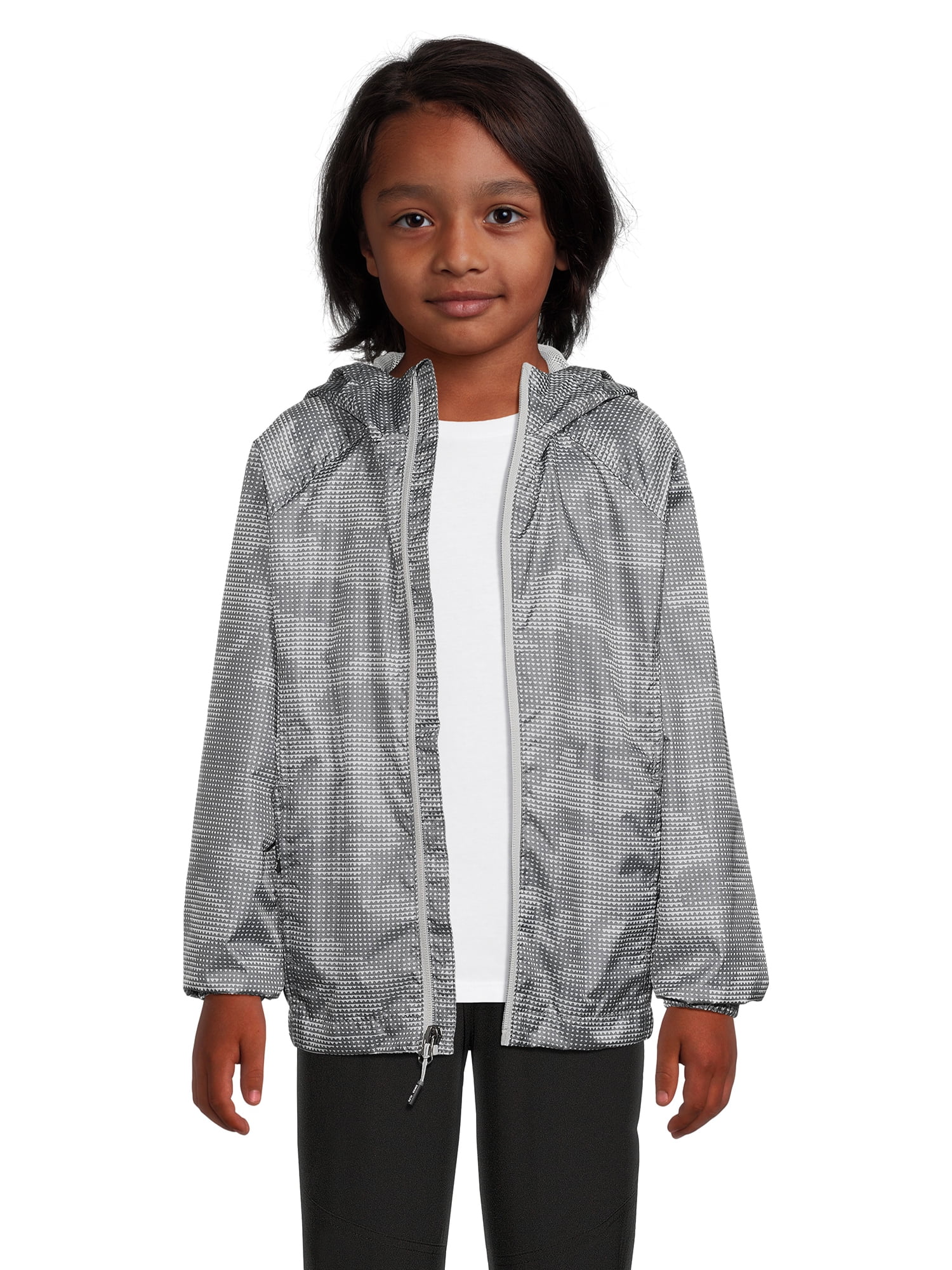 Swiss Alps Boys Hooded Rain Jacket, Sizes 4-16