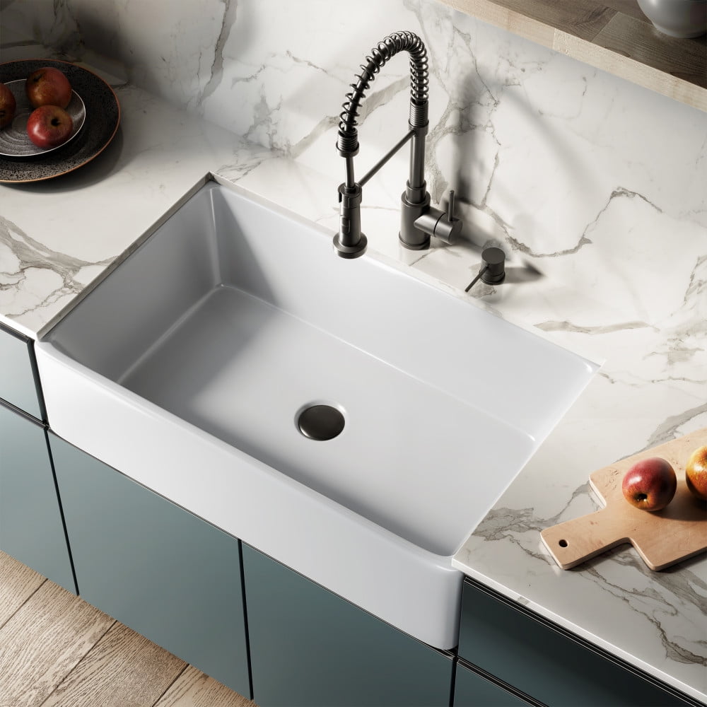 Swiss Madison Elegance 33 x 20 Ceramic, Farmhouse Kitchen Sink