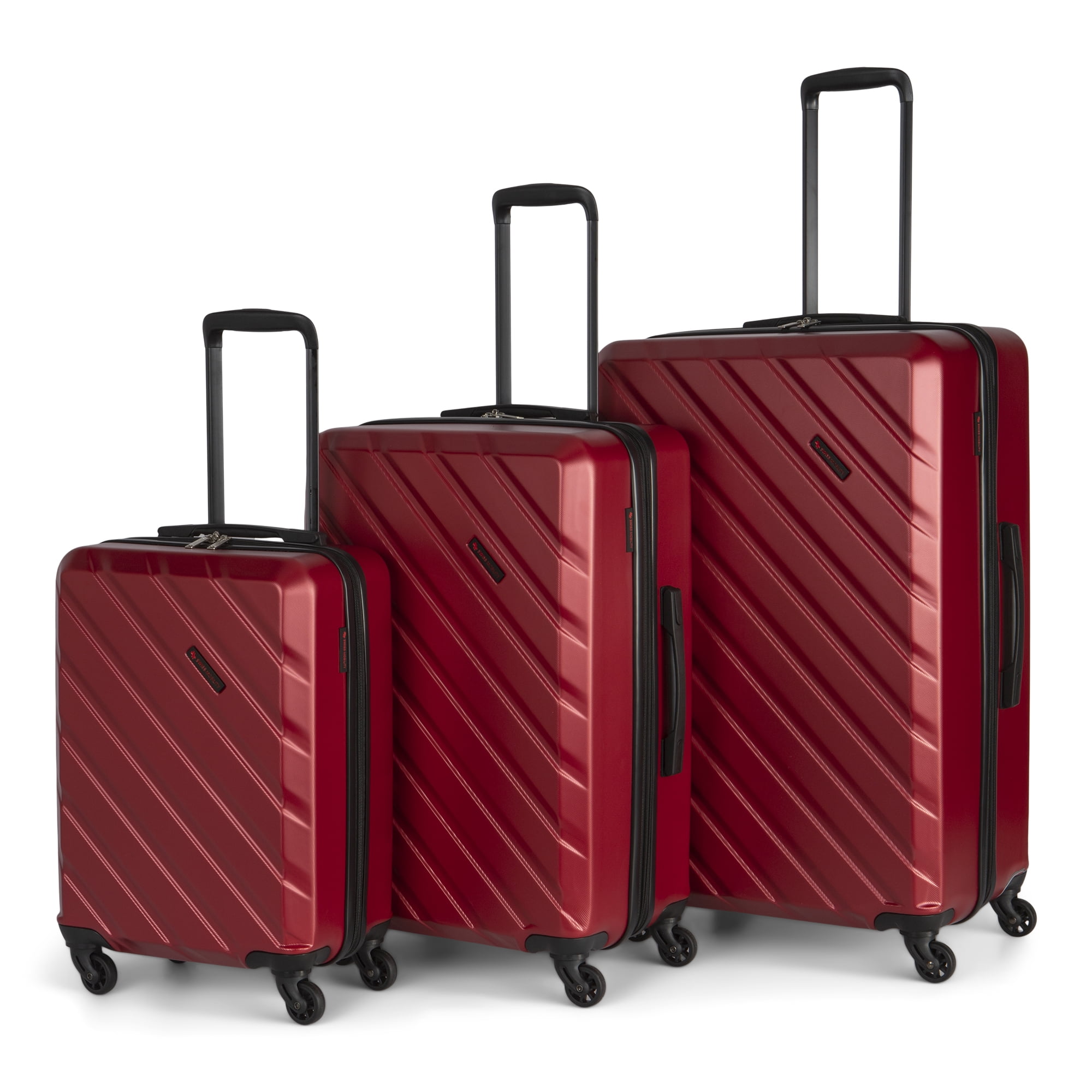 Swiss Mobility - AHB 3 Piece Luggage Set - Red
