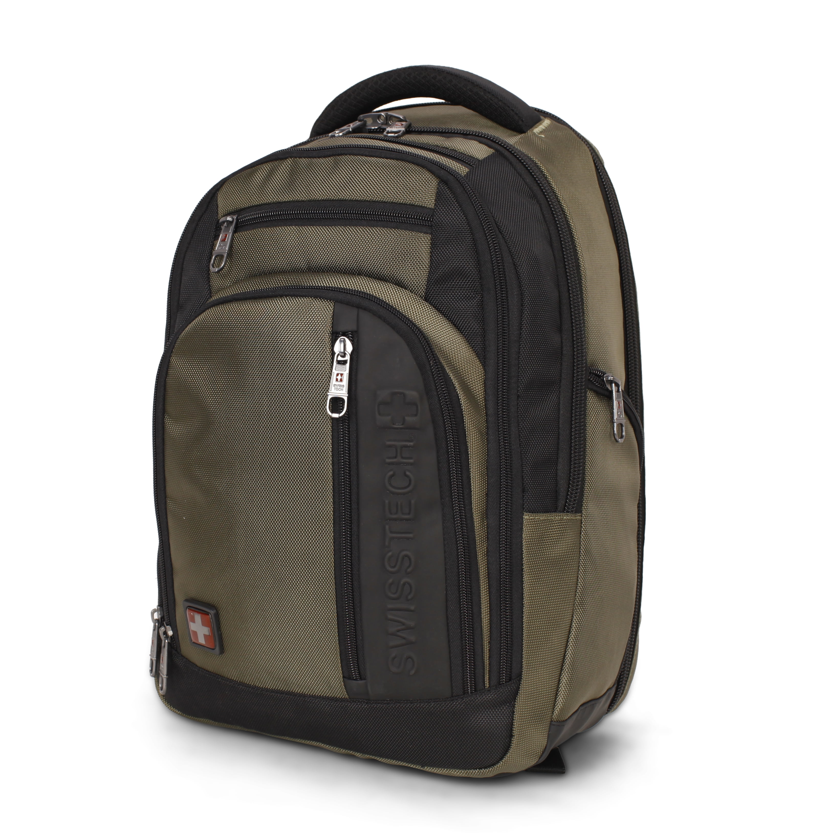 SwissTech Urban Trek 18" Travel Backpack with USB Port, Unisex , Adult ages Green ( Exclusive)