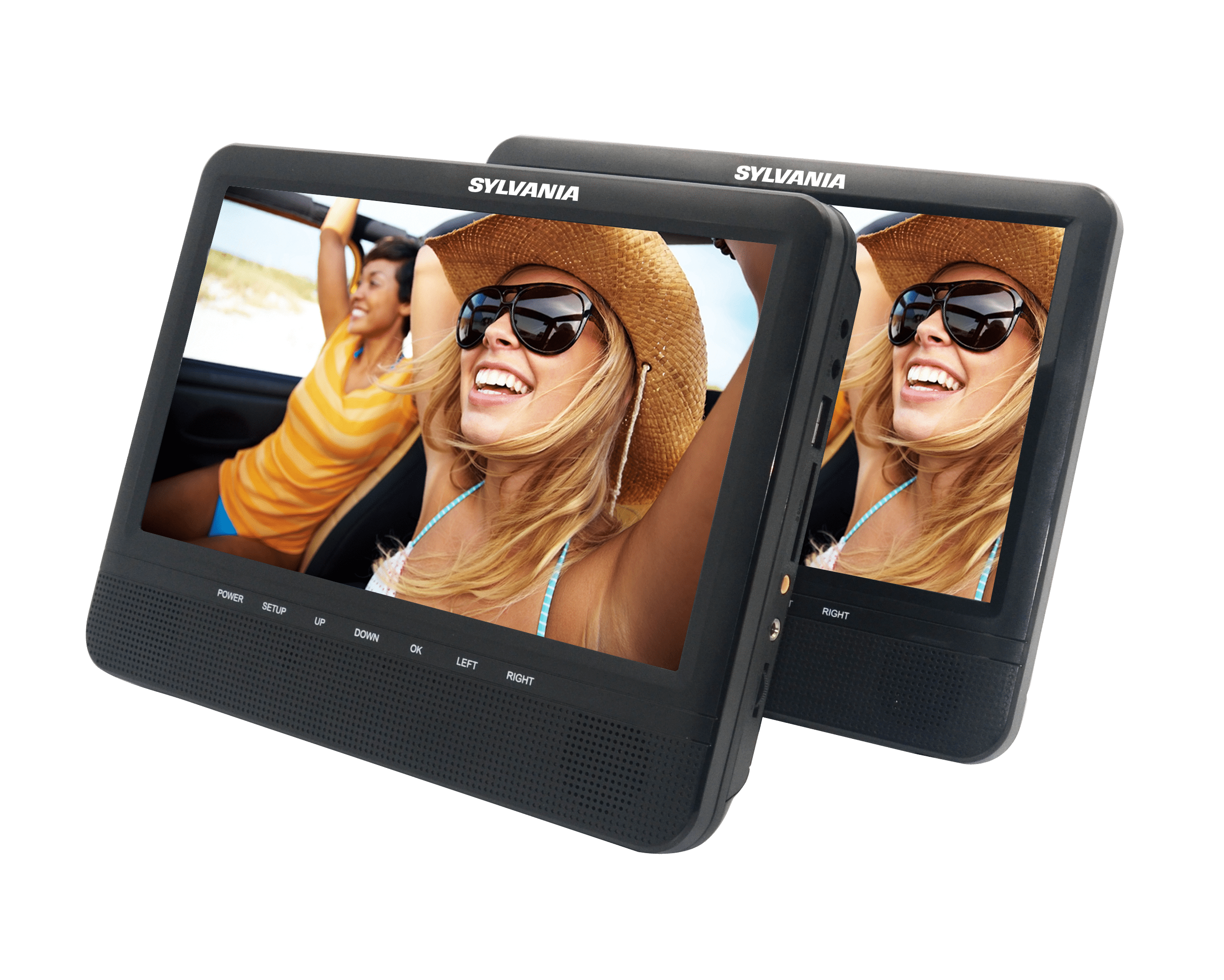 Sylvania 7" Dual Screen Portable DVD Player with Dual DVD Players, SDVD8791