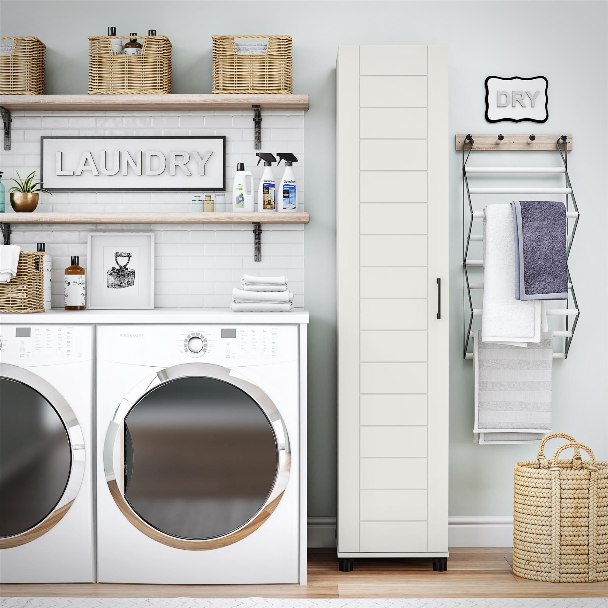 Systembuild Evolution Lingen 16" Wide Shiplap Cabinet, White