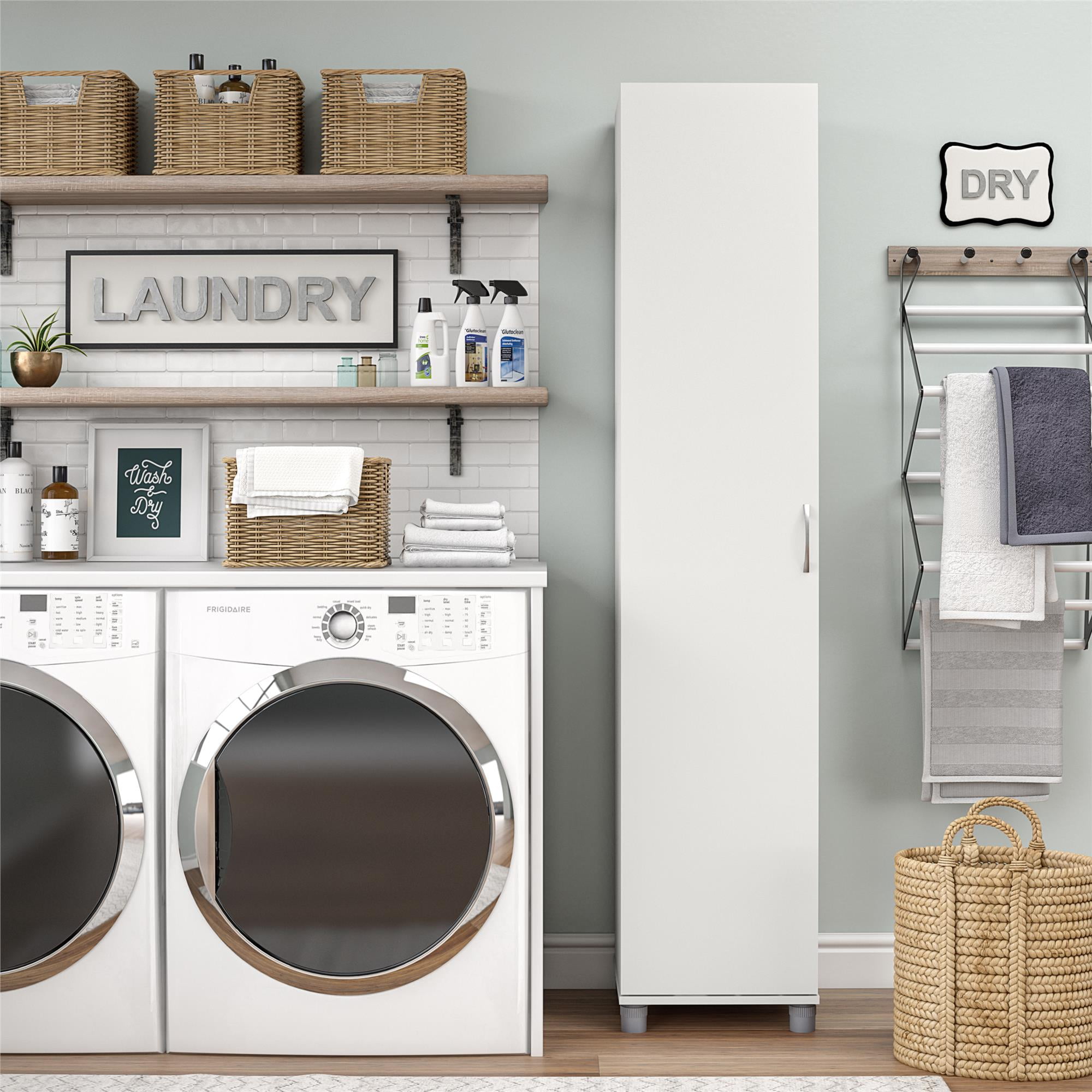 Systembuild Evolution Lory 16" Utility Storage Cabinet, White