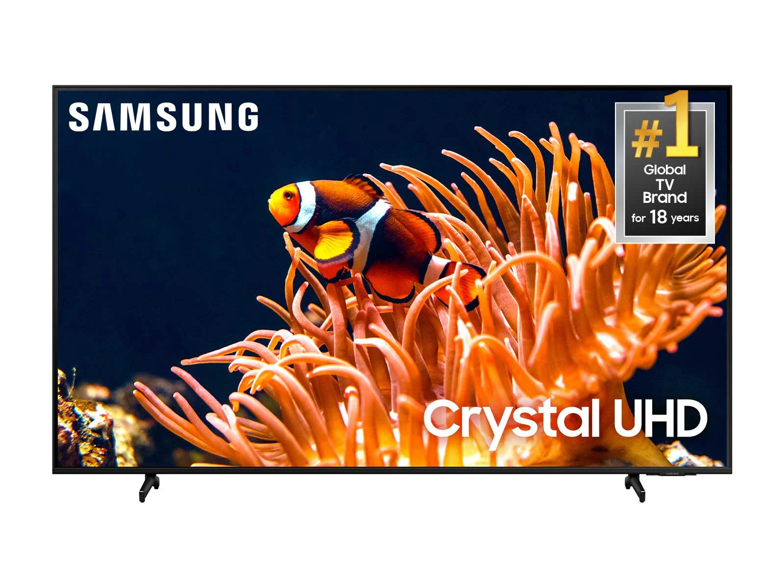 SAMSUNG 55” Class DU8000B Crystal UHD 4K Smart TV UN55DU8000BXZA 2024