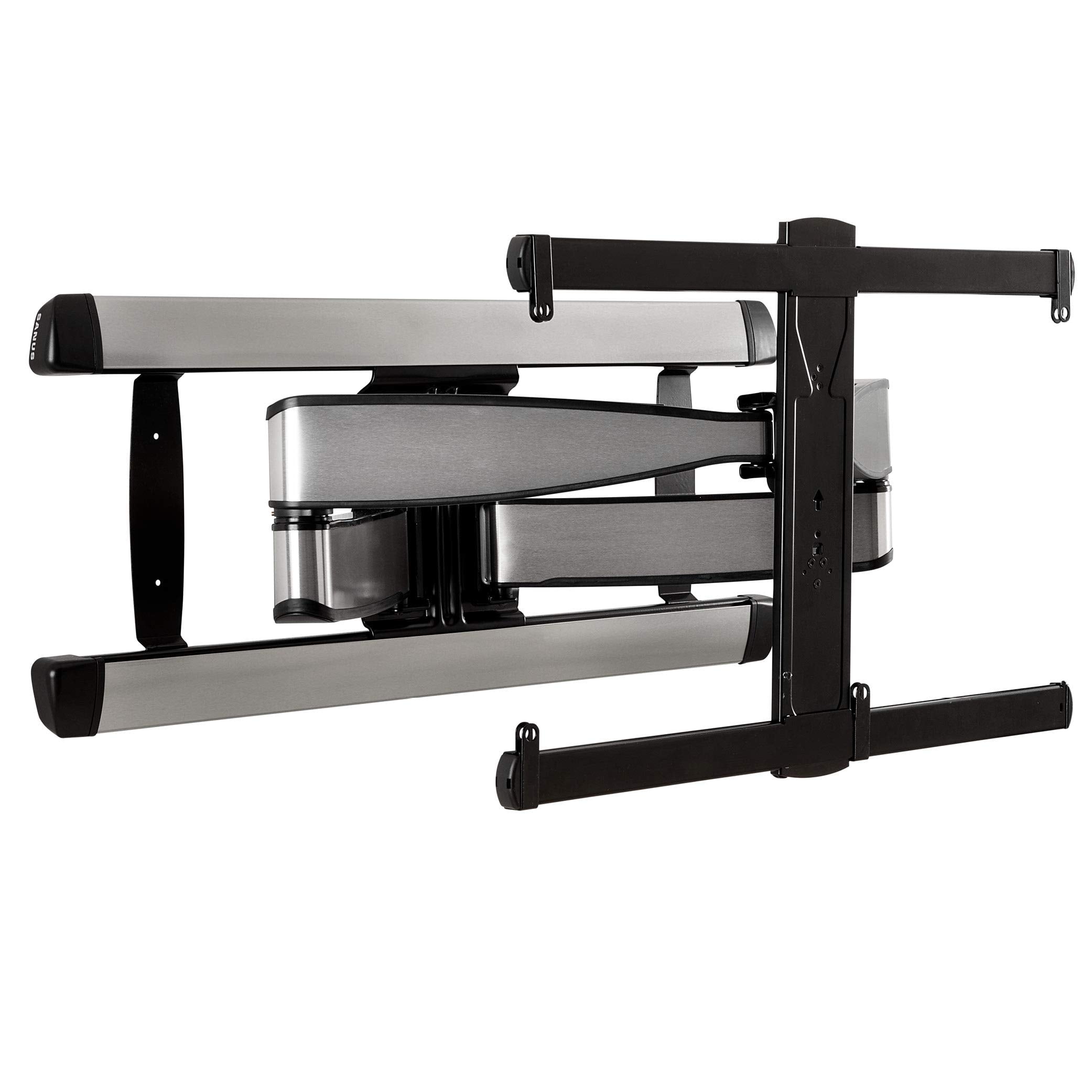 SANUS Premium Full Motion TV Wall Mount for TVs Up to 90" - Stainless Steel Finish with Smooth Extension, Swivel & Tilt